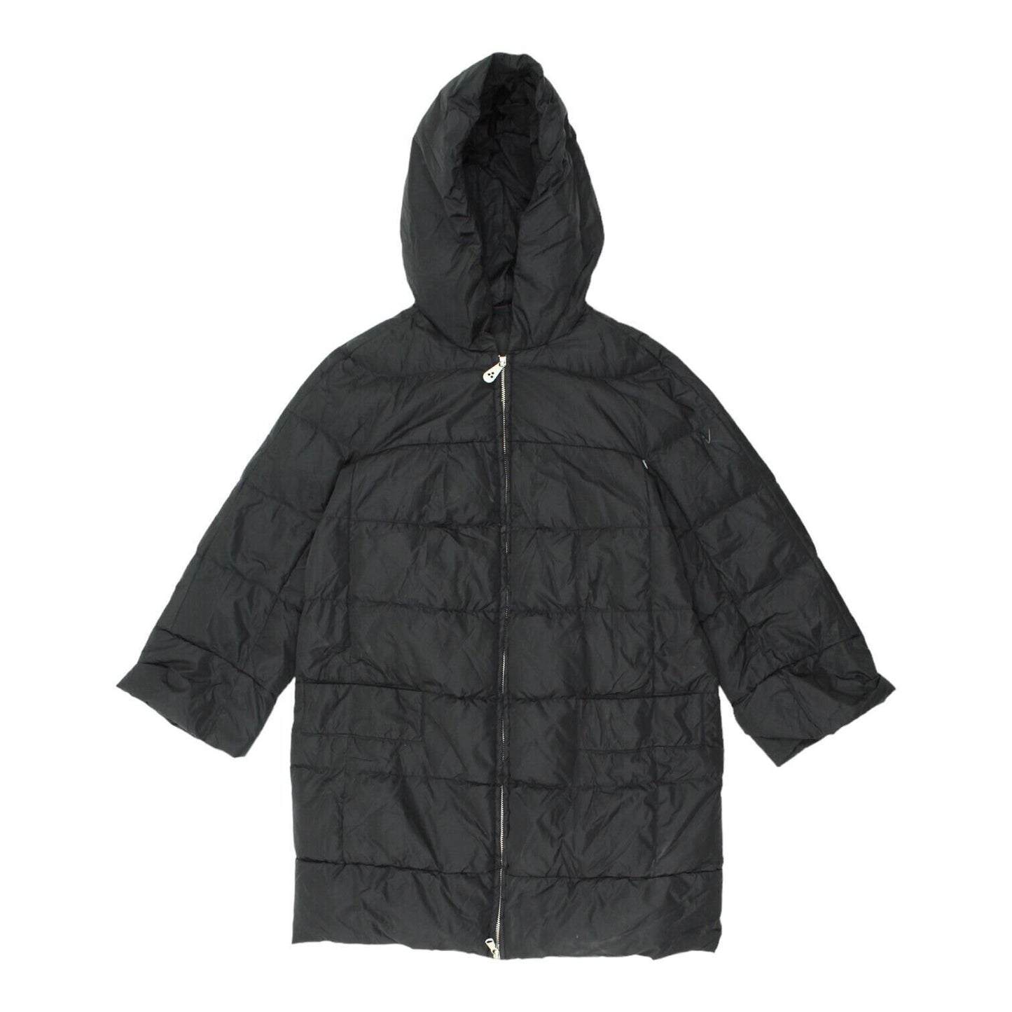 Peuterey Womens Long Black Padded Hoodie Jacket Vintage High End Designer VTG Hoodie – Aesthetic Look · Great Gift For Fans