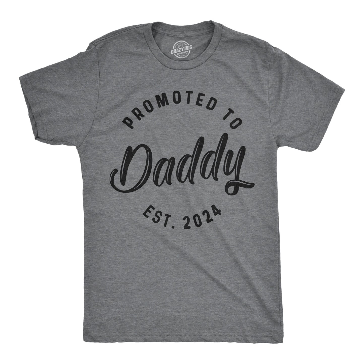 Promoted To Daddy Est 2024 Shirt Mens Funny Shirt Tee For Dad Fathers Day Gift Best Dad Shirt New Year Daddy Shirt New Daddy Shirts Graphic Tee – Cozy Vibes · Great Gift For Fans