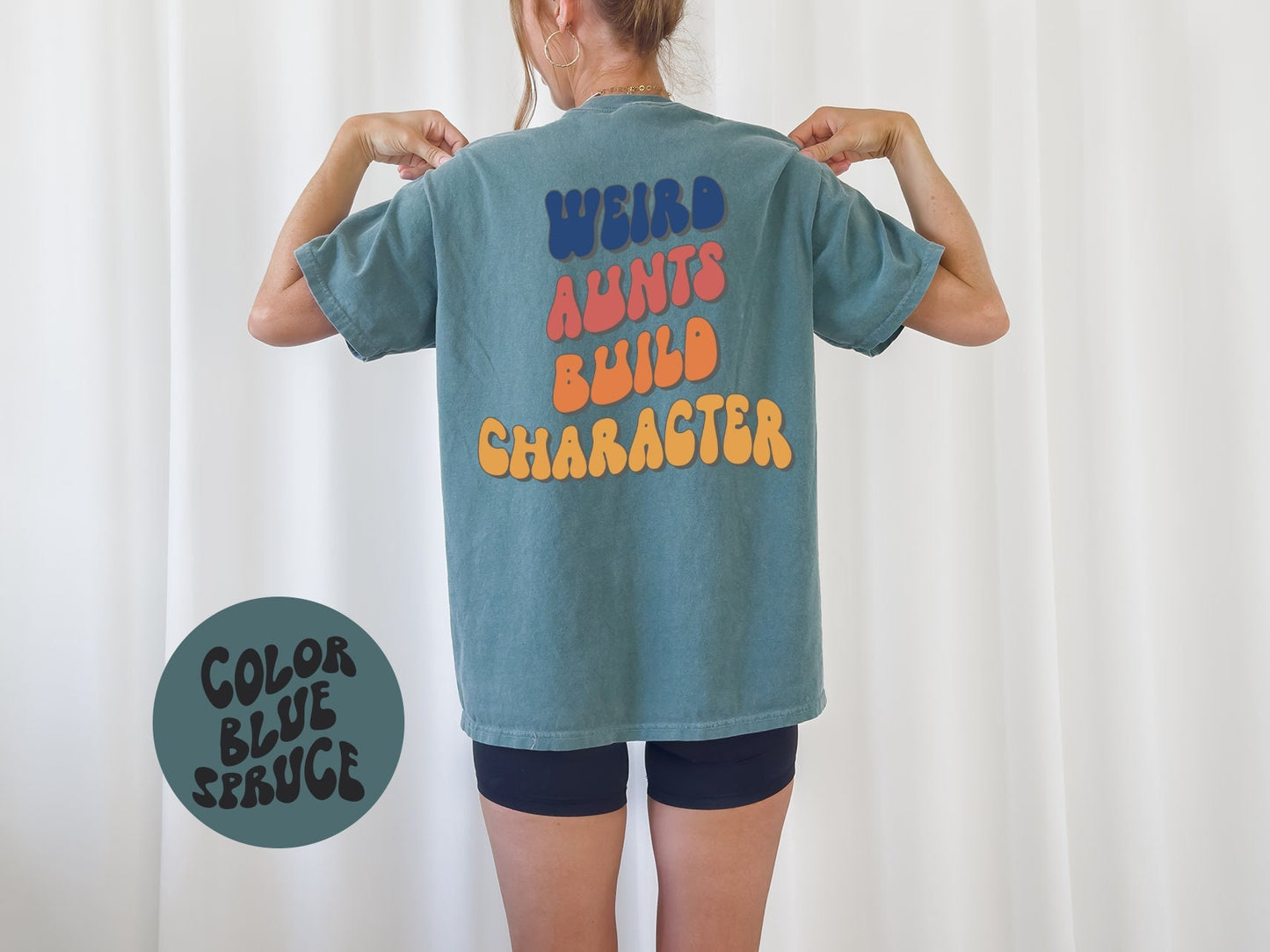 Aunt Mother39s Day BACK Print Shirt Gifts COMFORT COLORS Tshirt Crew Neck Tee Crewneck Short Sleeve Men Women Graphic Tee – Aesthetic Look · Top Pick For Any Outfit
