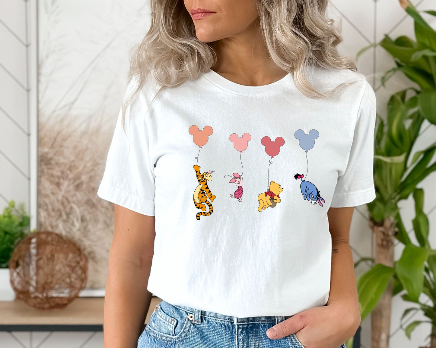 Winnie The Pooh Mickey Balloon Shirt Vintage Pooh Bear Shirt Disney Family Trip Shirt Disneyworld ShirtThe Pooh ShirtValentines Day Tee Graphic Tee – Bold Style · Top Pick For Any Outfit