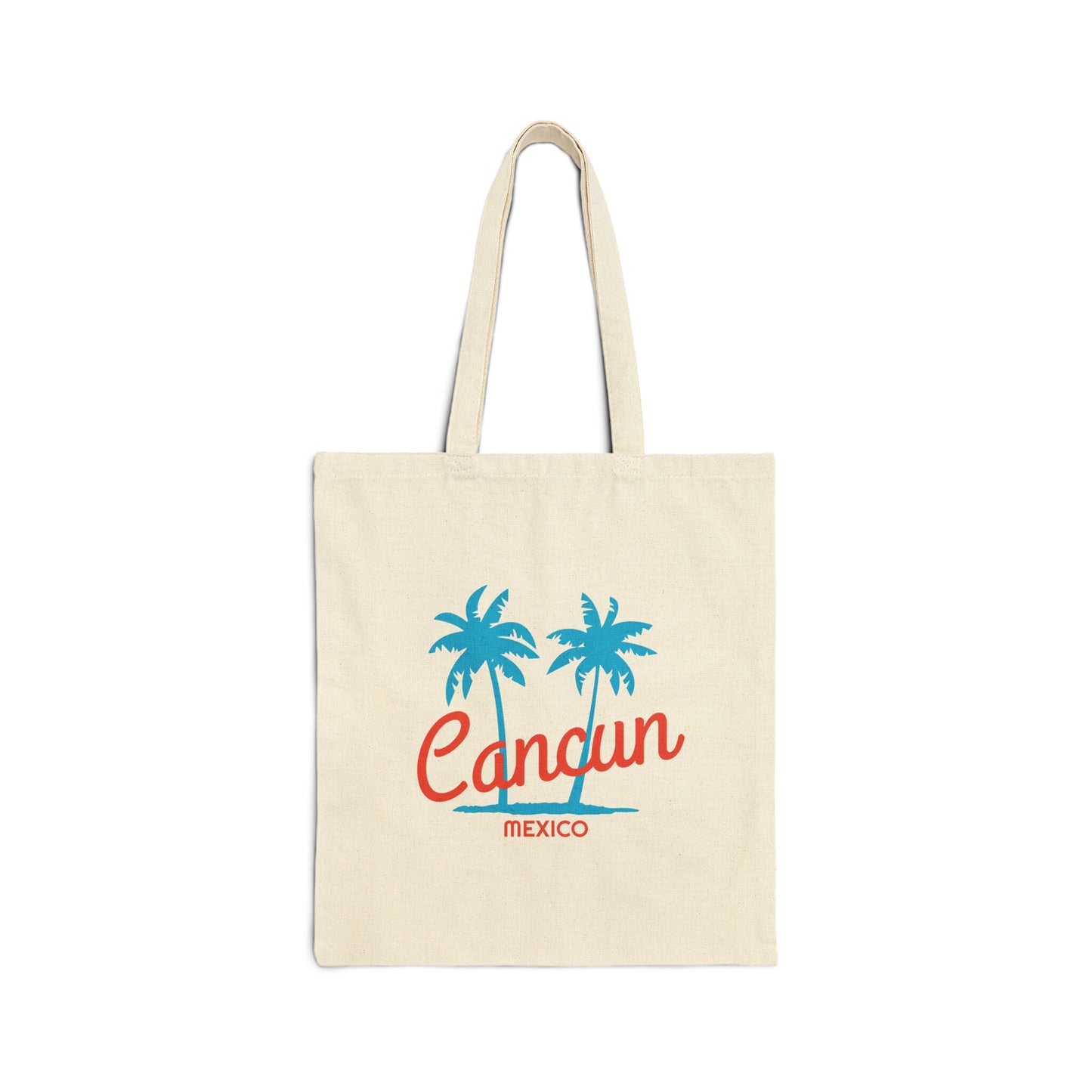 Cancun Mexico Cotton Canvas Cancun Tote Bag Personalization Available Tote Bag – Bold Style · High-Quality Print