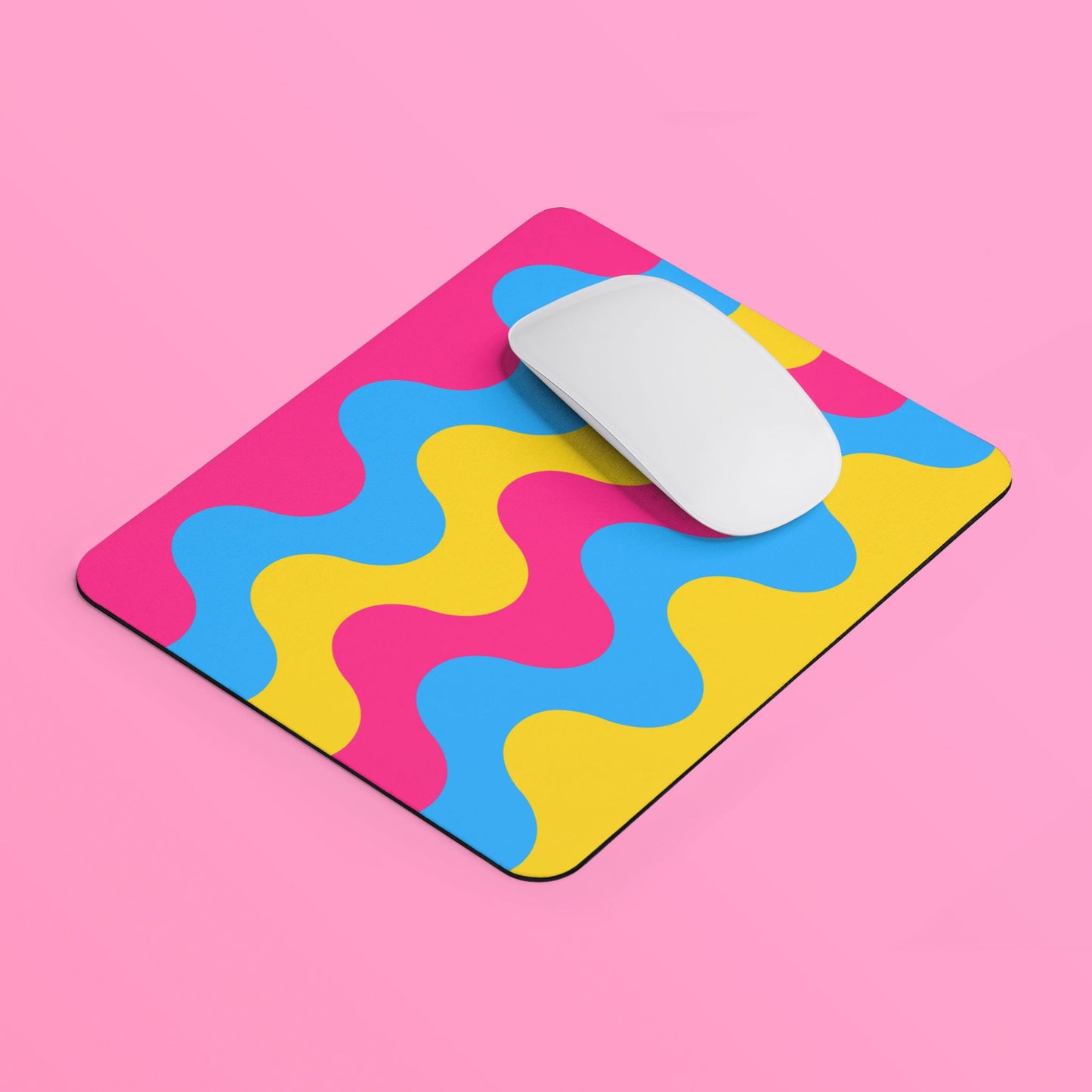 Pansexual Waves Mouse Pad Rectangle Mouse Pad Pansexual Pan Pride Mouse Pad Subtle Pansexual Flag Colors Home Office Gift Graphic Tee – Feel-Good Design · Must-Have Style