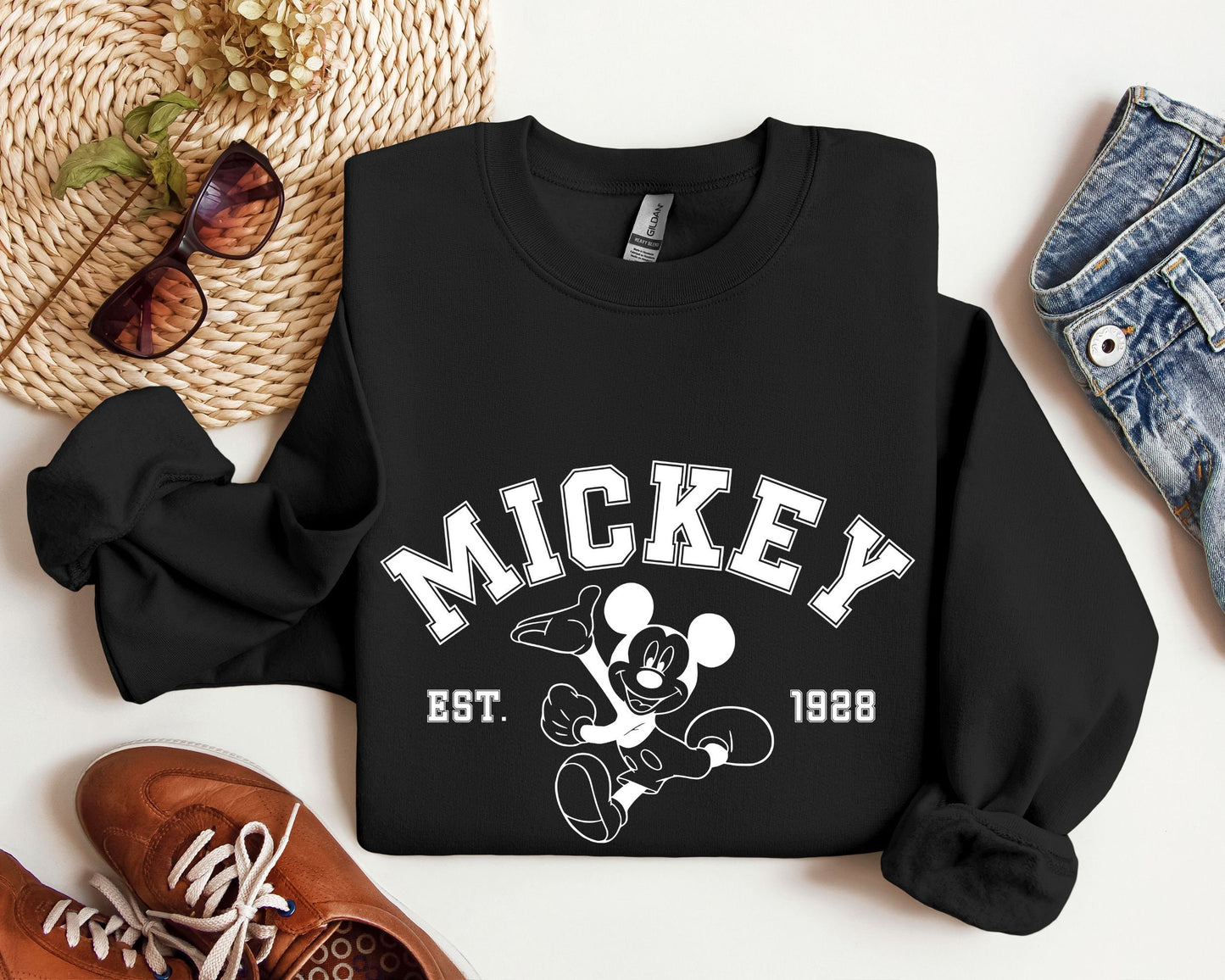 Mickey Mouse Sweatshirt Vintage Mickey Mouse Shirt Disney Shirt Disneyland Shirt Disney World ShirtMatching Family Disney ShirtsMickey Sweatshirt – Warm & Stylish · Top Pick For Any Outfit
