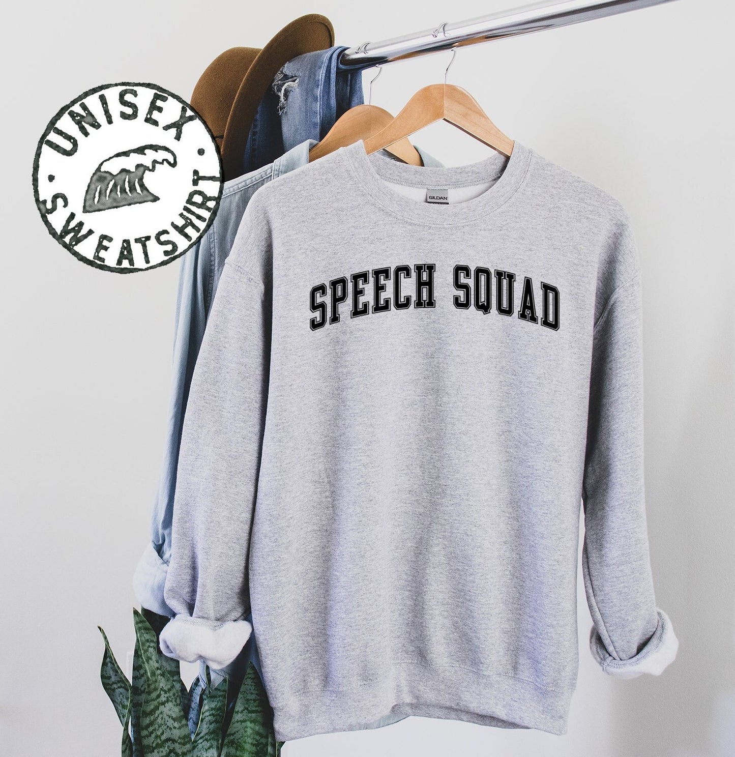 Speech Squad Therapist Language Pathologist SLP Teacher Sweatshirt Gifts Crewneck Funny Sweater Shirt Jumper Men Women Him Her Sweatshirt – Feel-Good Design · Trending Graphic Apparel