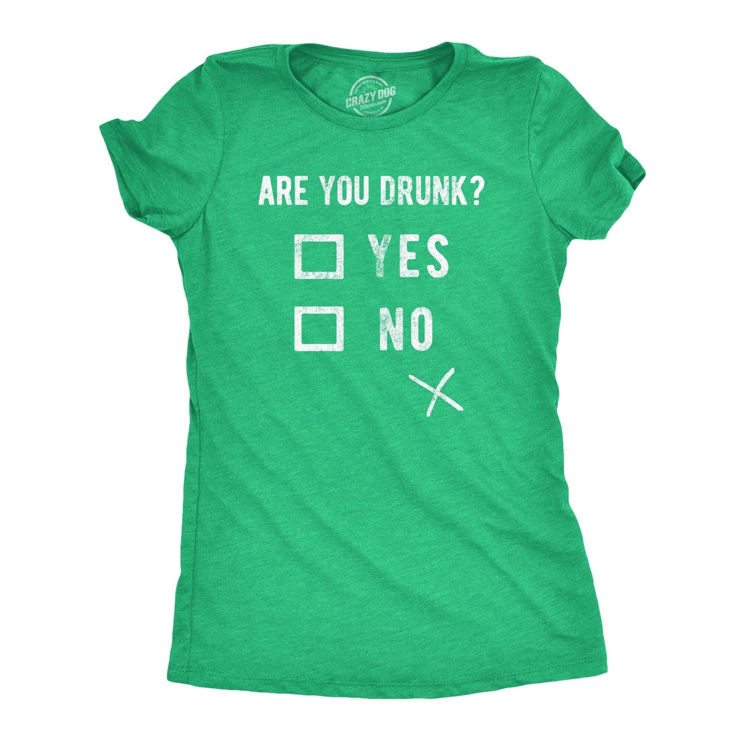 Are You Drunk Check Box Shirt Funny St Patrick Day Shirt Party Shirts Women Ireland Shirt I Clover Shenanigans Shamrock Shirts Graphic Tee – Feel-Good Design · Perfect For Daily Wear