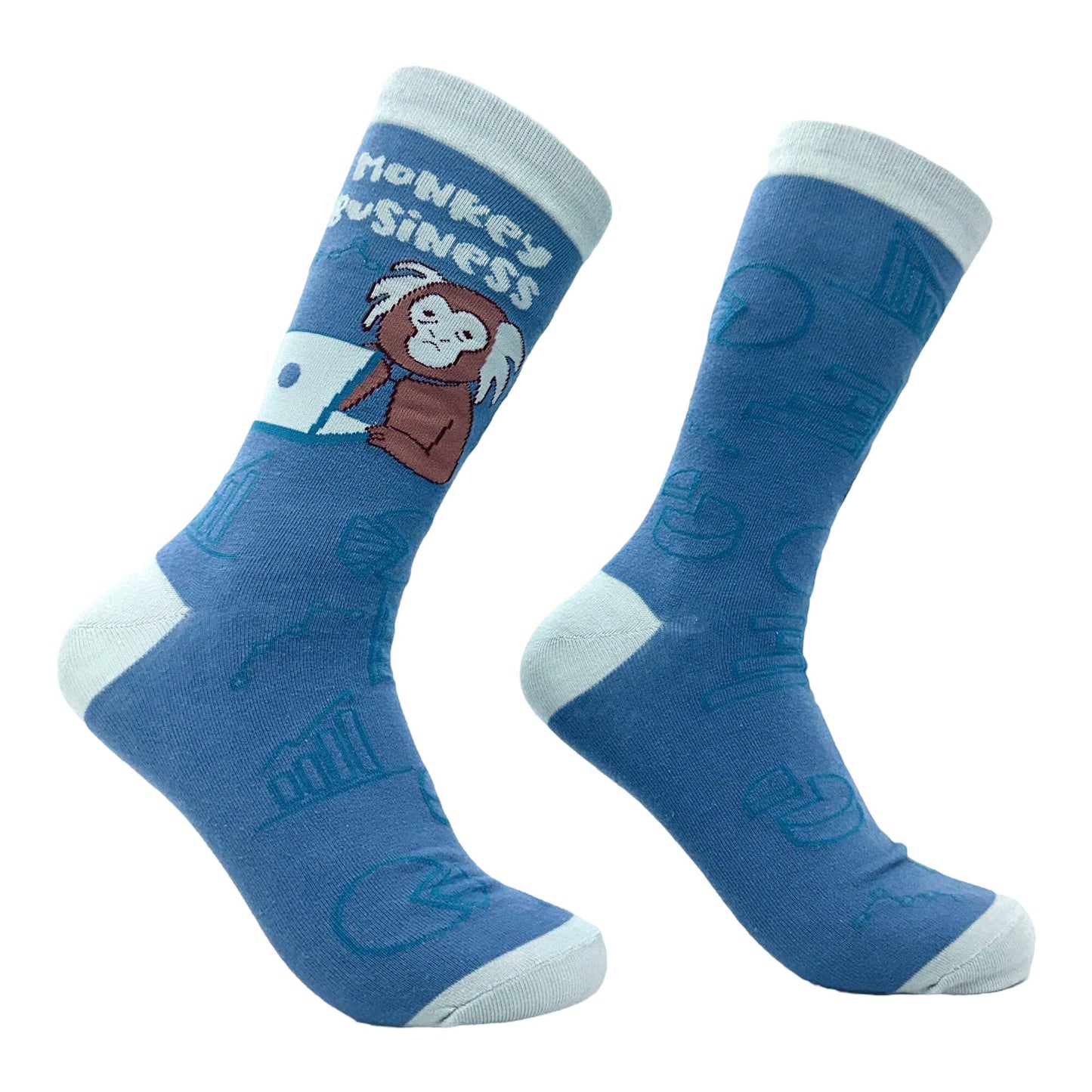 MENS Monkey Business Work Socks Email Socks Laptop Socks Groomsmen Socks Funky Socks Cool Socks Funny Socks Monkey Socks Graphic Tee – Everyday Comfort · Perfect For Daily Wear