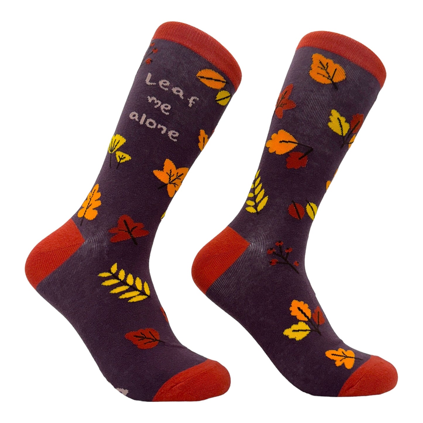 Leaf Me Alone Leave Me Alone Thanksgiving Socks Funny Fall Socks Funky Socks Pumpkin Socks Fall Socks Autumn Socks Fall Leaves Graphic Tee – Easygoing Wear · Must-Have Style