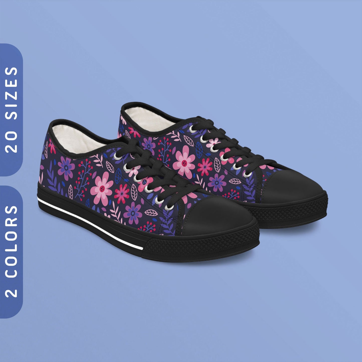 Subtle Bisexual Pride Flowers Sneakers Bi Pride Flag Sneakers Low Top Men39s Women39s Sneakers BlackWhite Sole Bisexual Pride Wear Graphic Tee – Soft Feel · Top Pick For Any Outfit