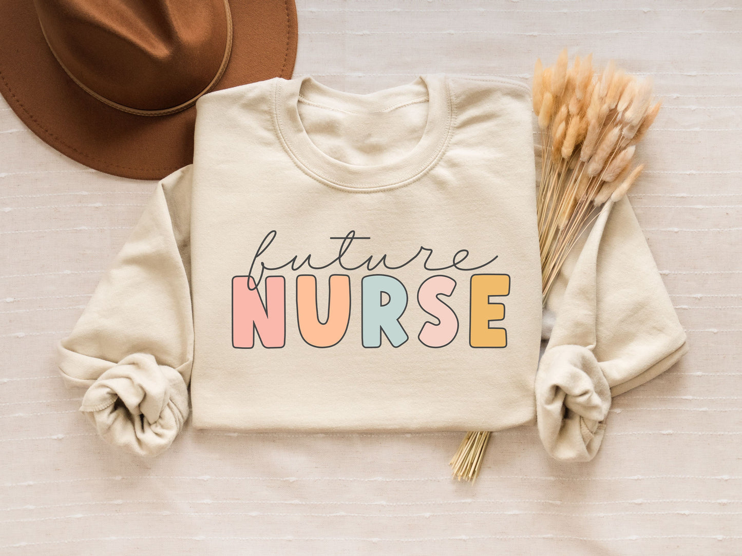 Future Nurse Sweatshirt Nursing School Gift Nursing Student Shirt Nurse in Progress New Nurse Gift Future RN Nurse in the Making Sweatshirt – Aesthetic Look · Must-Have Style