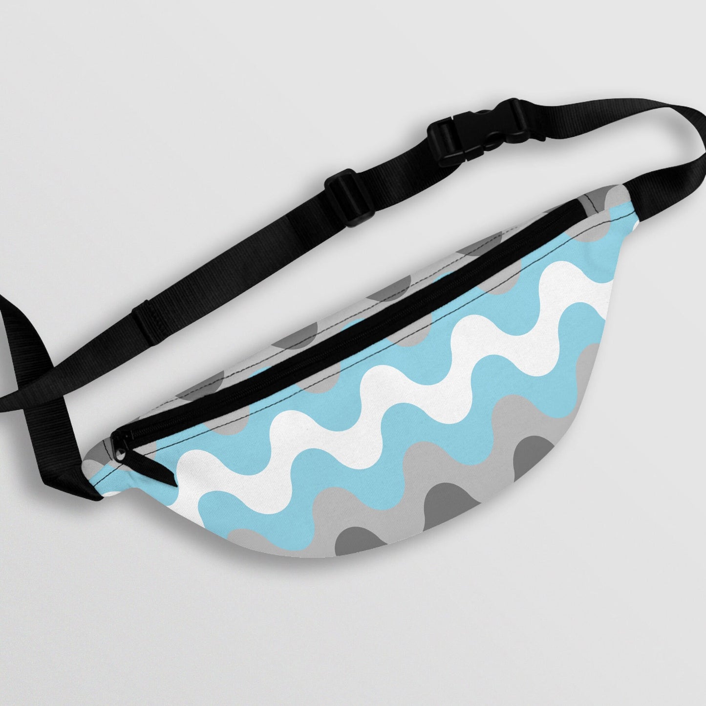 Demiboy Waves Fanny Pack LGBTQ Demiboy Pride Flag Belt Bag All Over Print Waist Bag Bum Bag Hip Bag Crossbody Bag Tote Bag – Bold Style · High-Quality Print