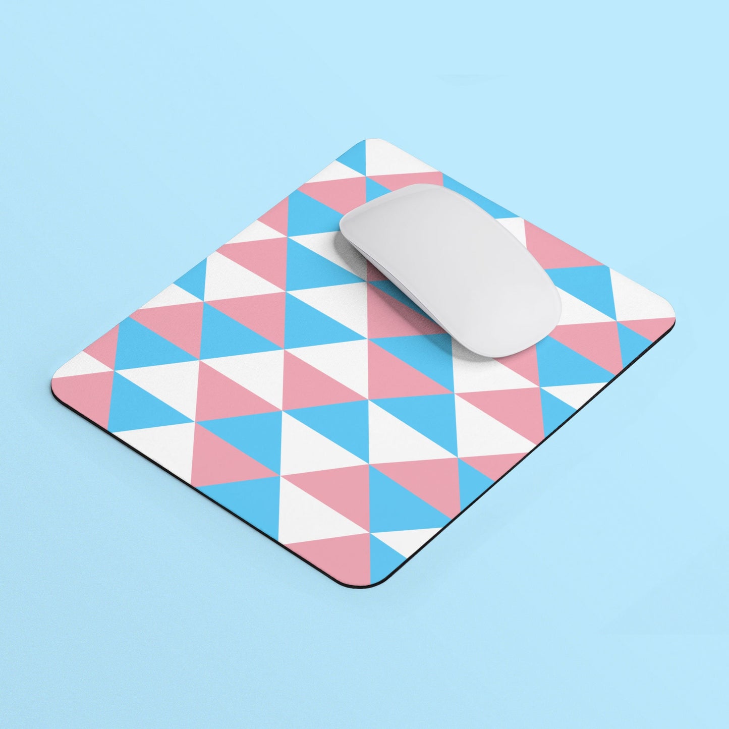 Trans Triangles Mouse Pad Rectangle Mouse Pad Transgender Flag Color Mouse Pad Trans Pride Flag Mousepad Trans Home Office Gift Graphic Tee – Fan Favorite · Great Gift For Fans