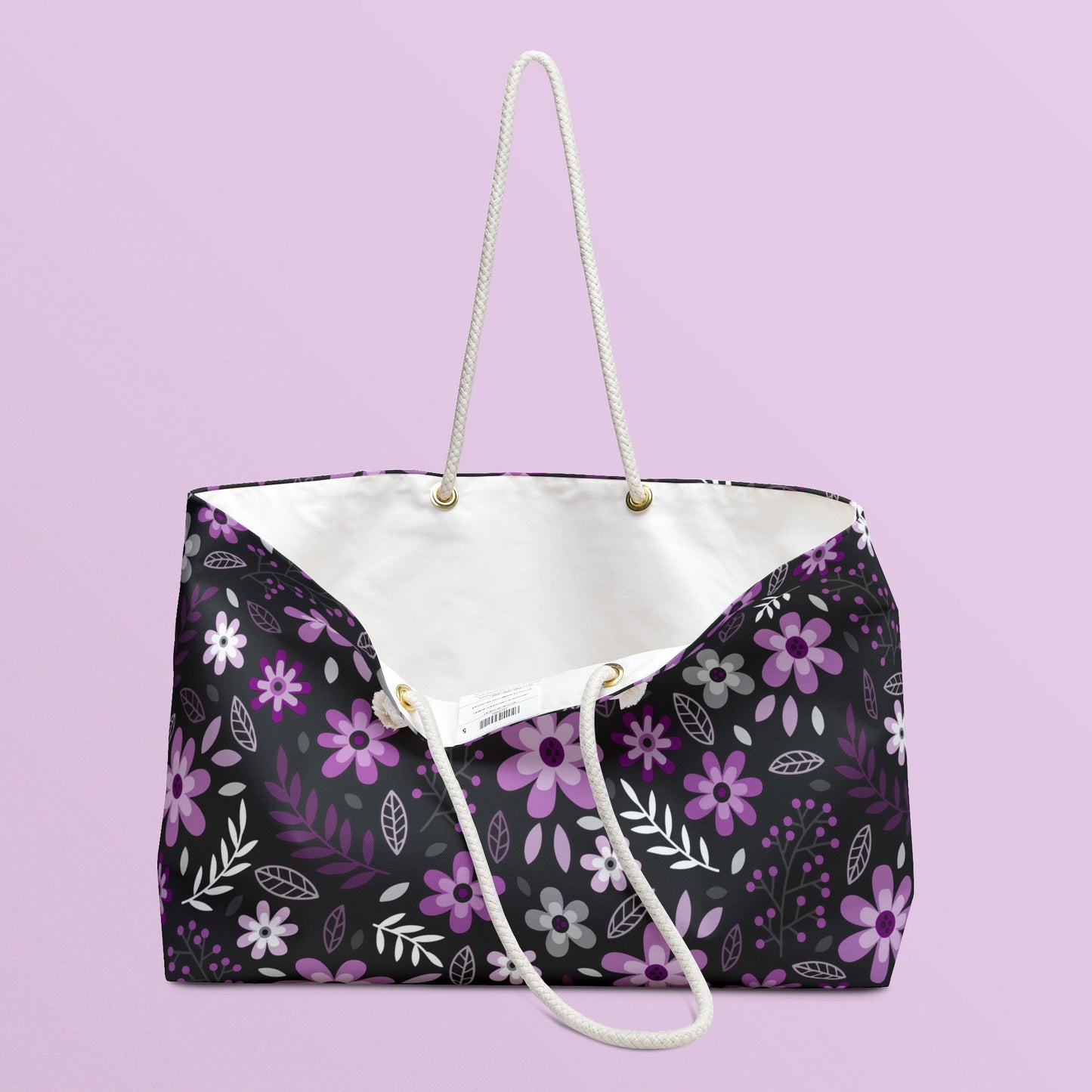 Subtle Asexual Pride Flowers Weekender Bag All Over Print Oversized Beach Bag Asexual Pride Shopping Bag Ace Flag Accessories Bag Tote Bag – Premium Graphic · Must-Have Style