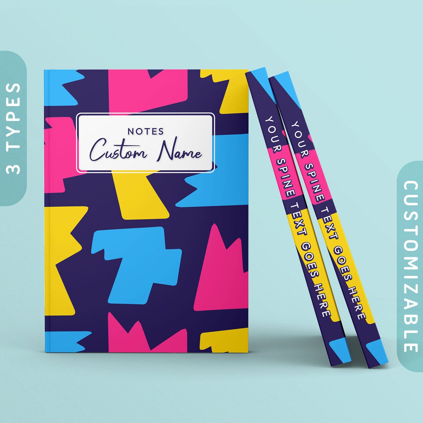 Personalized Subtle Pansexual Shapes Journal Pansexual Pride Flag Sketchbook Customizable Hardcover Notebook Custom Name Text Graphic Tee – Cozy Vibes · Perfect For Daily Wear