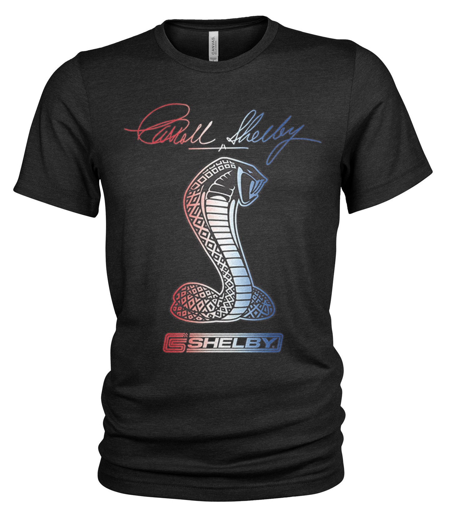 Carroll Shelby Red White Blue Supersnake Unisex T Shirt Graphic Tee – Soft Feel · Perfect For Daily Wear