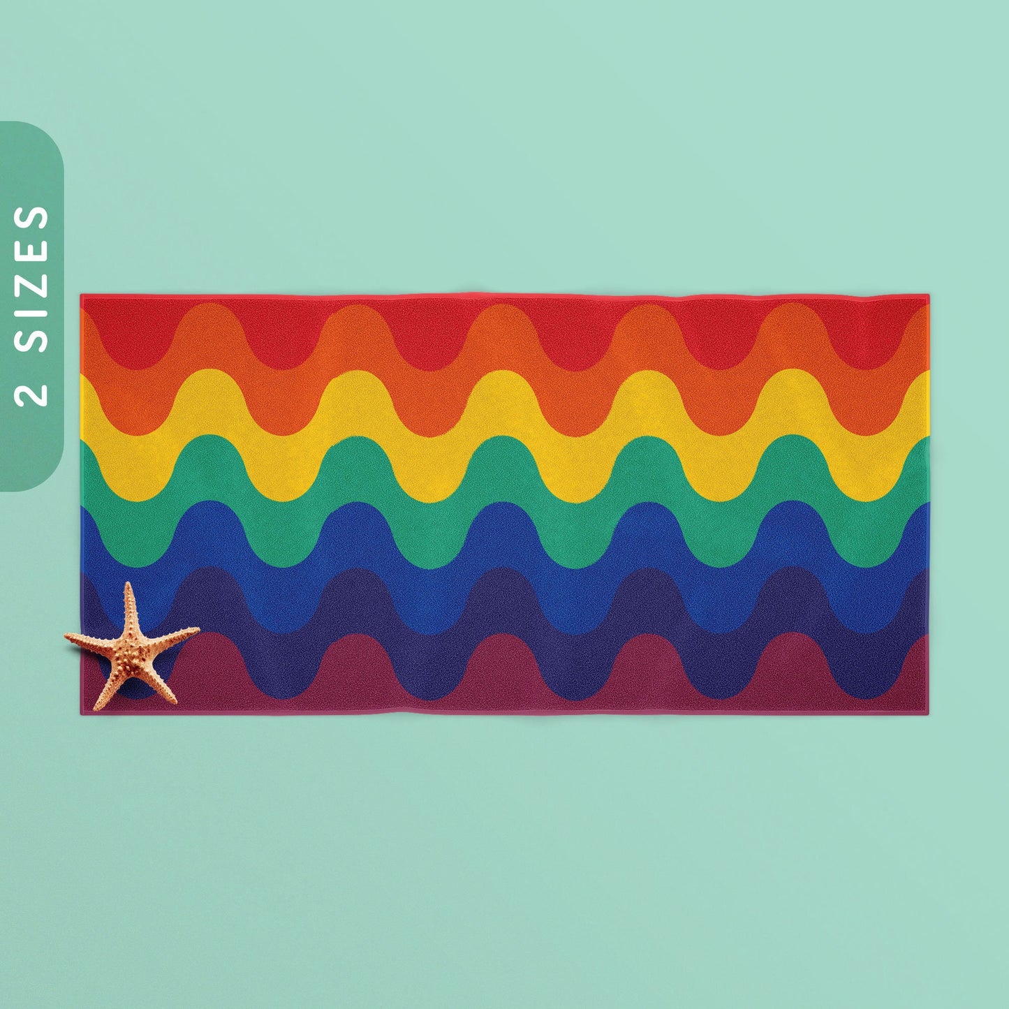 Subtle Rainbow Pride Waves Beach Towel 30x60quot 36x72quot Beach Towel Bath Pool Towel Beach Lovers Towel Rainbow Flag Towel Graphic Tee – Fan Favorite · Must-Have Style