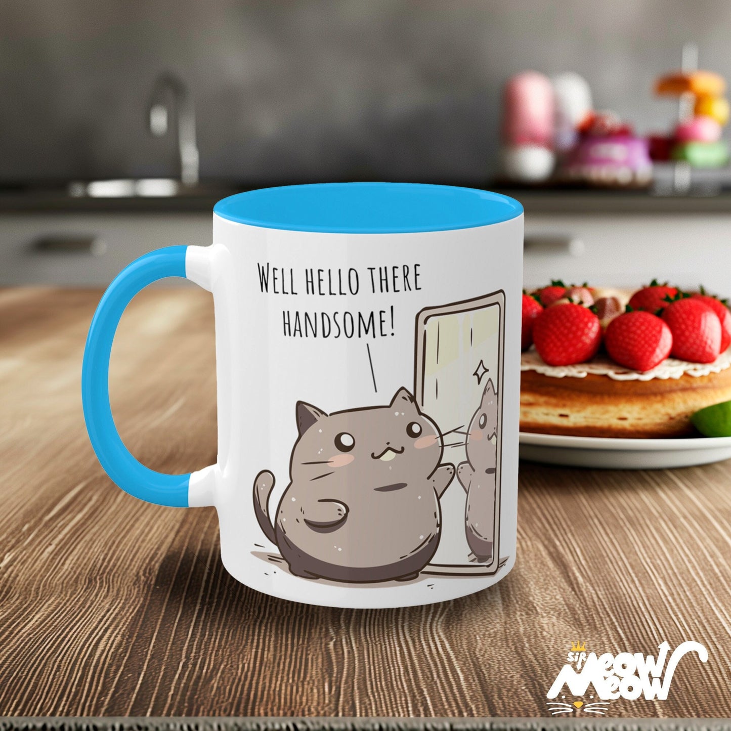 Cat Vanity Mug Cute Cat Mirror Mug Funny Cat Lover Gift 11oz Cat Mug Graphic Tee – Fan Favorite · Great Gift For Fans