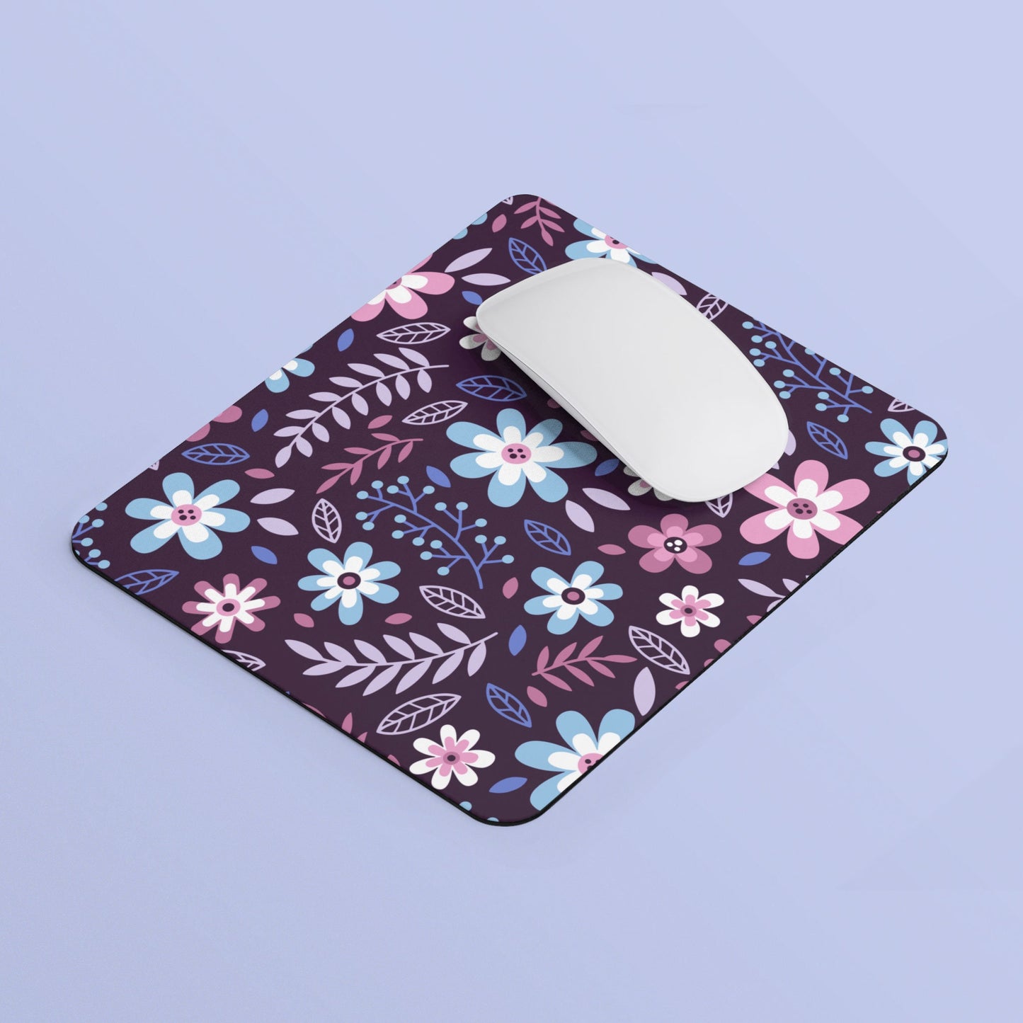 Subtle Bigender Pride Flowers Mouse Pad Rectangle Mouse Pad Bigender Pride Flag Mouse Pad Bigender Flag Mousepad Home Office Gift Graphic Tee – Feel-Good Design · High-Quality Print