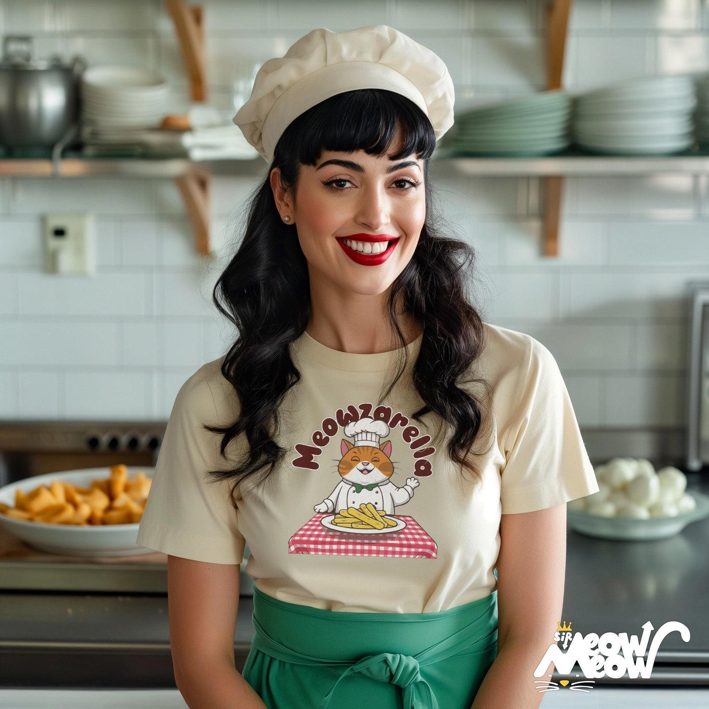 Chef Cat T Shirt Meowzarella Funny Cooking Tee Casual Foodie Apparel Unisex Gift for Cat Lovers Unique Culinary Tee Graphic Tee – Feel-Good Design · Great Gift For Fans