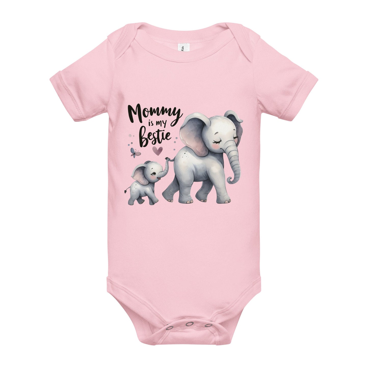 Mommy Is My Bestie Baby short sleeve one piece Graphic Tee – Premium Graphic · Top Pick For Any Outfit