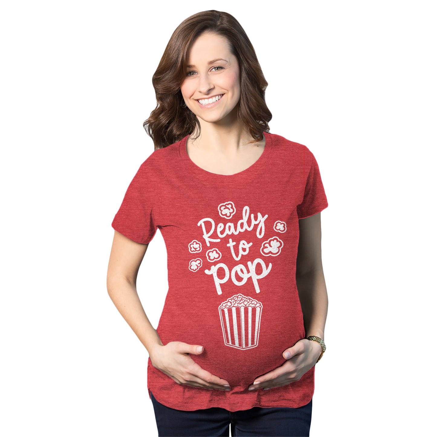 Pregnant T Shirt Funny Maternity Shirt Mom To Be Shirt Funny Pregnancy Gifts Baby Announcement Shirt Ready To Pop Popcorn Shirts Graphic Tee – Cozy Vibes · Must-Have Style