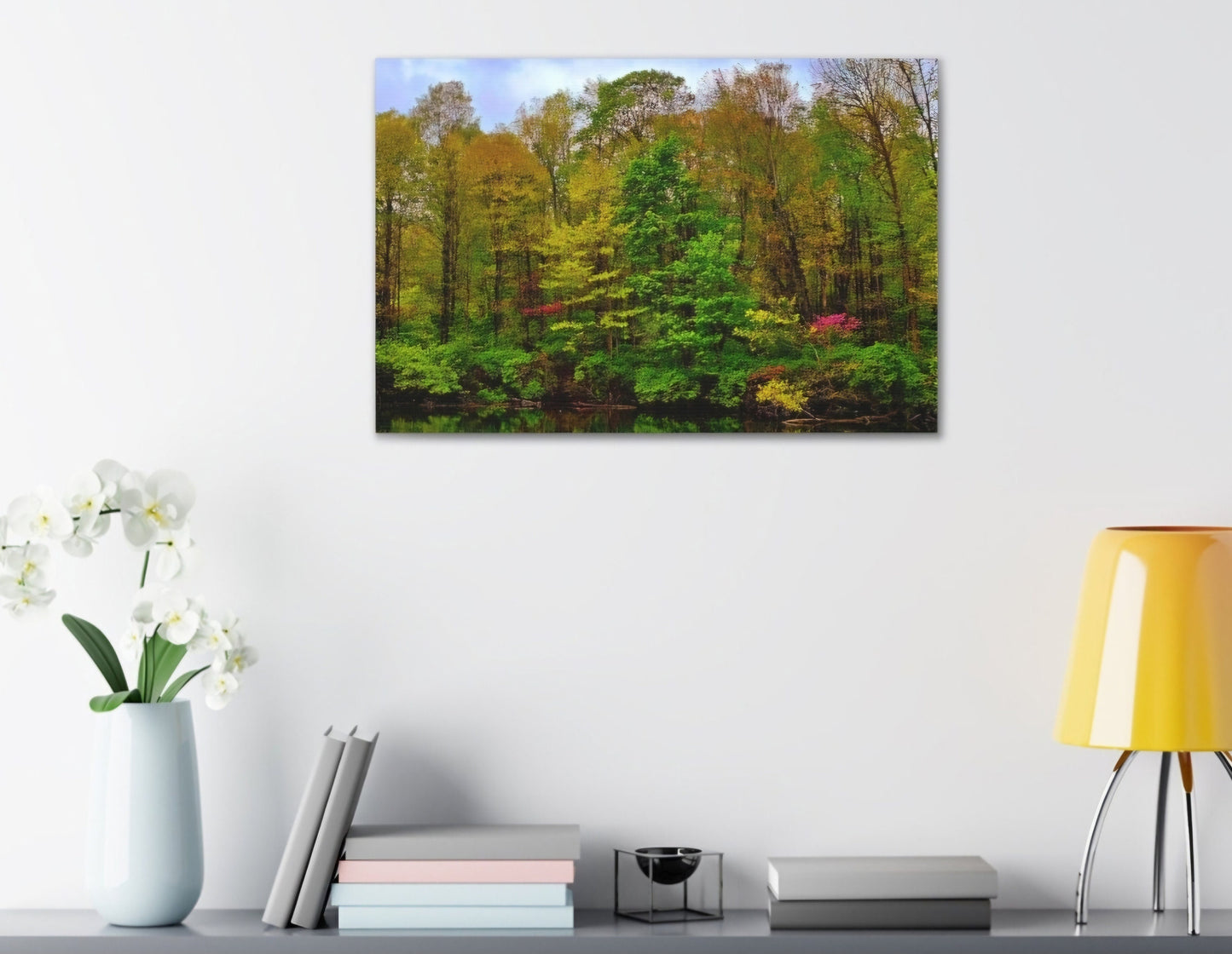 Canvas Forest Wall Art Nature Home Cabin RV Hanging Picture Outdoor Enthusiast Gift For Birthday Outdoors Lover Real Photography Image Graphic Tee – Fan Favorite · Top Pick For Any Outfit