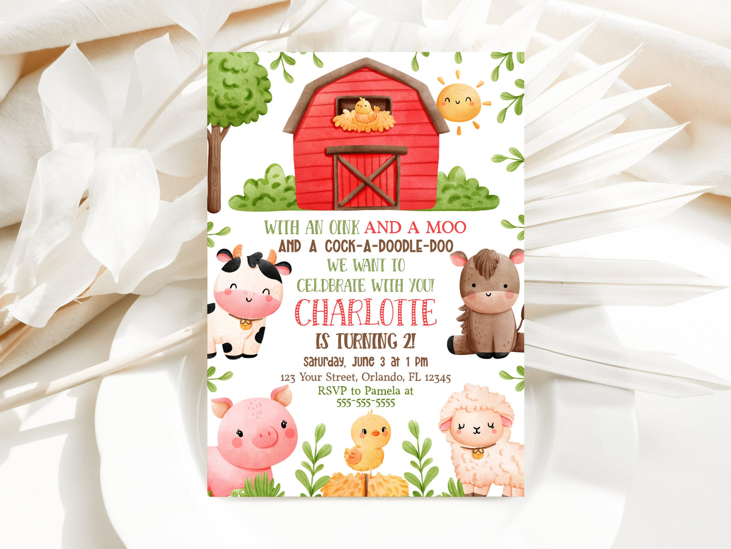 Farm Birthday Invitation Editable Farm Animals Invite Barnyard Birthday Theme 2nd Birthday Party Barn Animals Invite Ranch Party FARM1 Graphic Tee – Premium Graphic · Trending Graphic Apparel