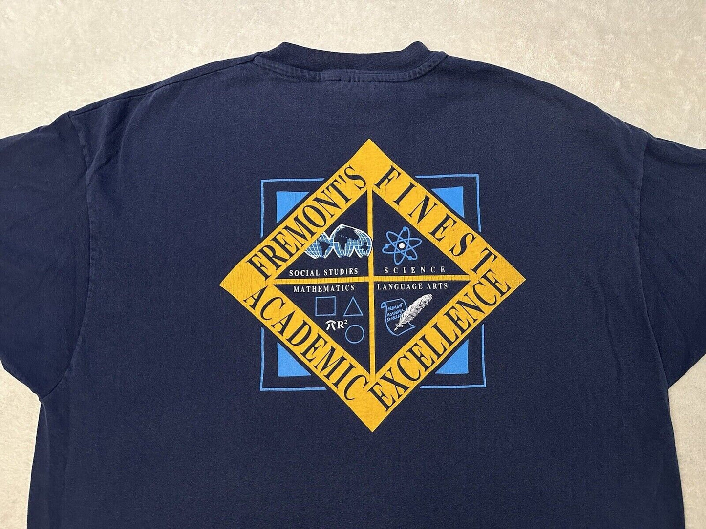 Vintage 1990s 90s Fremont California Bay Area School Teacher Day T Shirt XL XXL Graphic Tee – Premium Graphic · High-Quality Print