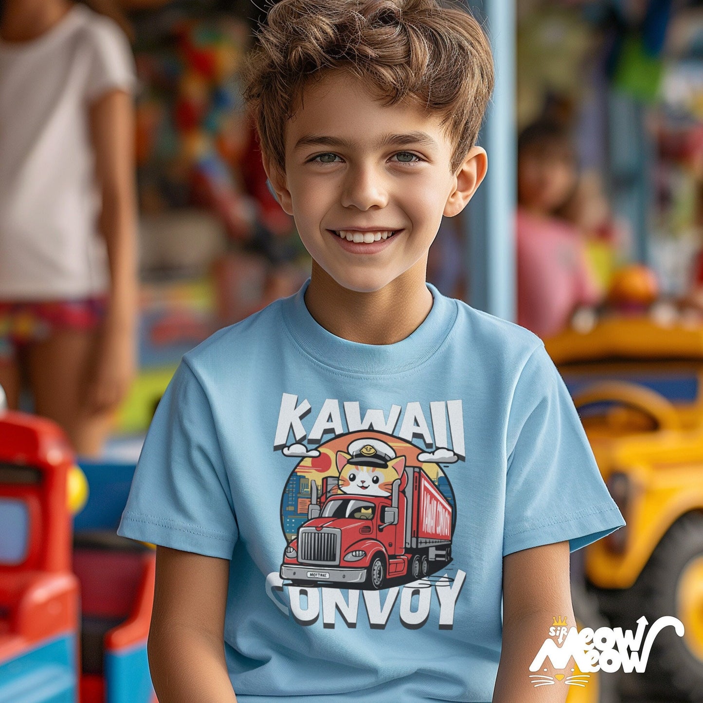 Kawaii Convoy T Shirt Cute Cat Trucker Tee Anime Inspired Trucking Shirt Playful Road Trip Top Casual Motorist Apparel Gift for Drivers Graphic Tee – Soft Feel · Must-Have Style