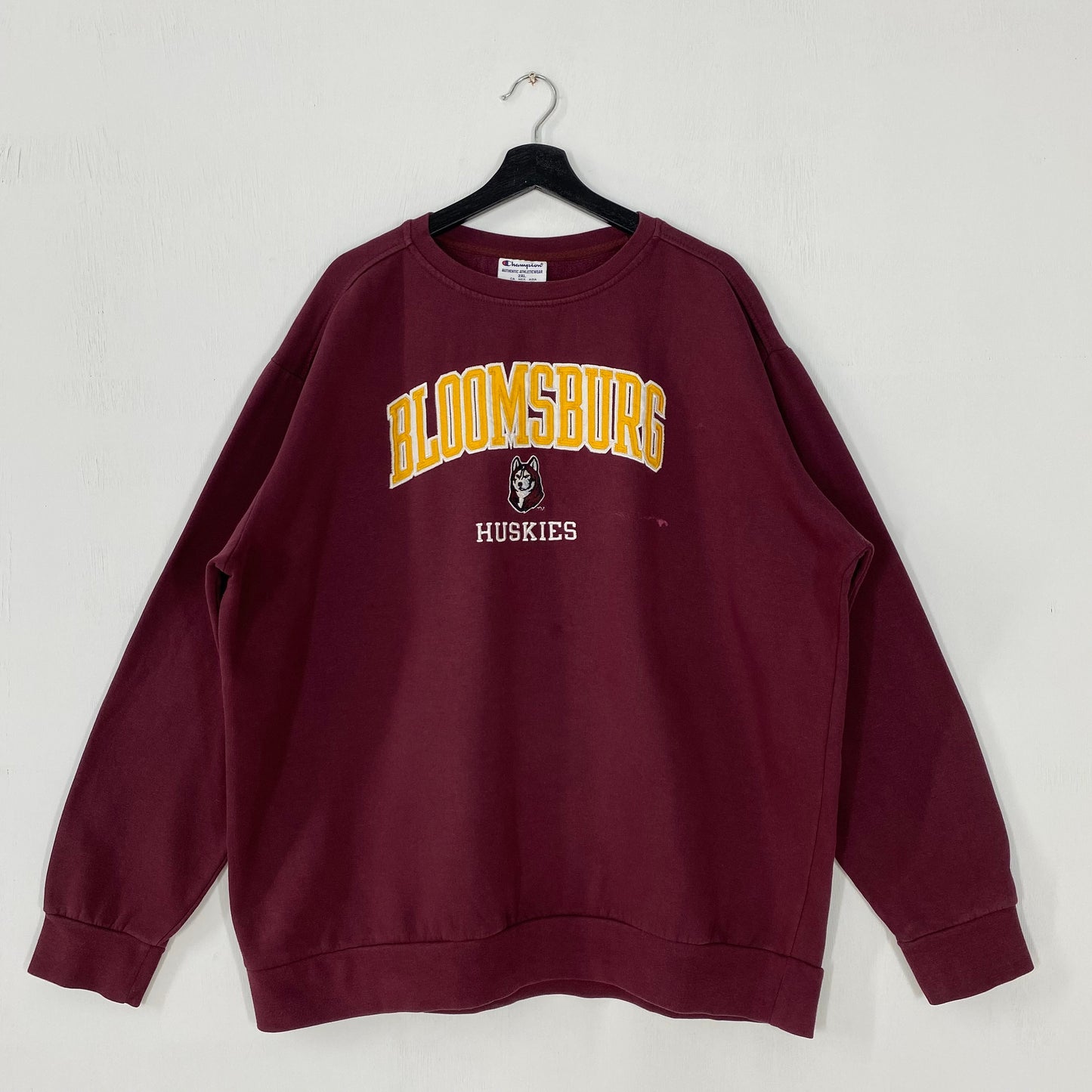 Vintage Bloomsburg University Sweatshirt Bloomsburg Crewneck Bloomsburg Sweater Pullover Bloomsburg Huskies Embroidered Logo Maroon XXLarge Sweatshirt – Everyday Comfort · Great Gift For Fans