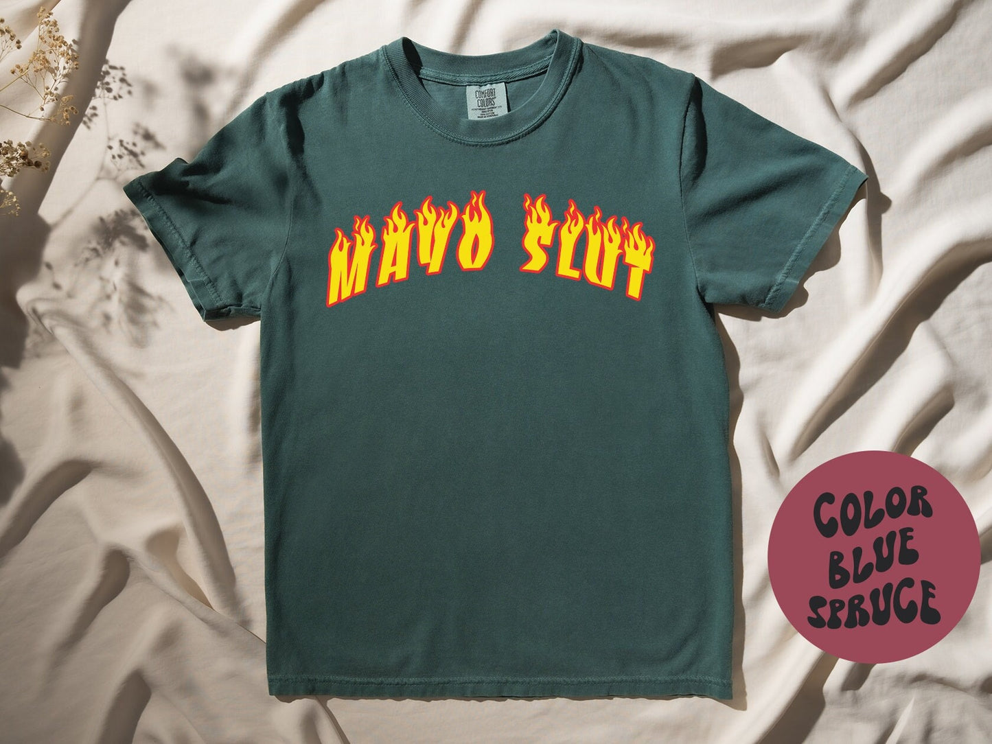 Mayo Slut Shirt Gifts COMFORT COLORS Tshirt Crew Neck Tee Crewneck Short Sleeve Men Women Graphic Tee – Aesthetic Look · High-Quality Print