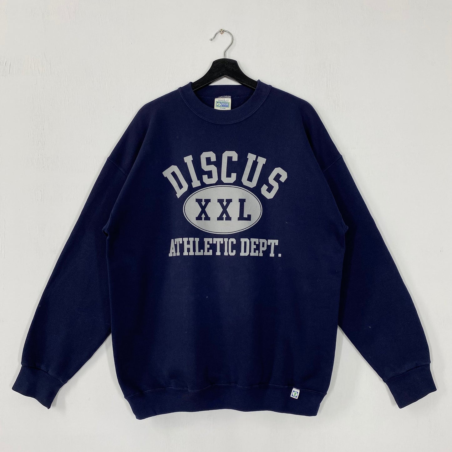 Vintage 90s Discus Athletic Sweatshirt Discus Crewneck Discus Sweater Pullover Sportswear Discus Athletic Department Print Logo Blue XLarge Sweatshirt – Warm & Stylish · Perfect For Daily Wear