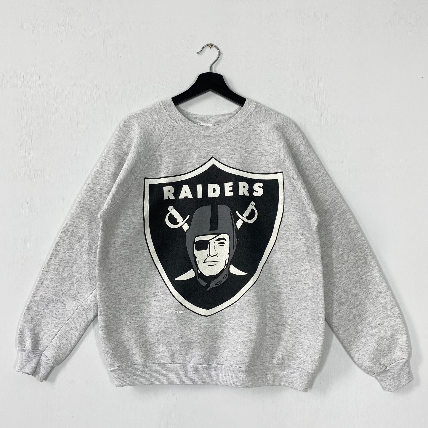 Vintage 90s Las Vegas Raiders Sweatshirt Raiders Crewneck Raiders Sweater Pullover Sportswear NFL Las Vegas Raiders Print Logo Grey Medium Sweatshirt – Aesthetic Look · Top Pick For Any Outfit