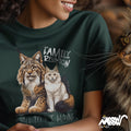 Funny Maine Coon Cat and Lynx Family Reunion Unisex T Shirt Lynx to the Maine Tee Graphic Tee – Warm & Stylish · Top Pick For Any Outfit
