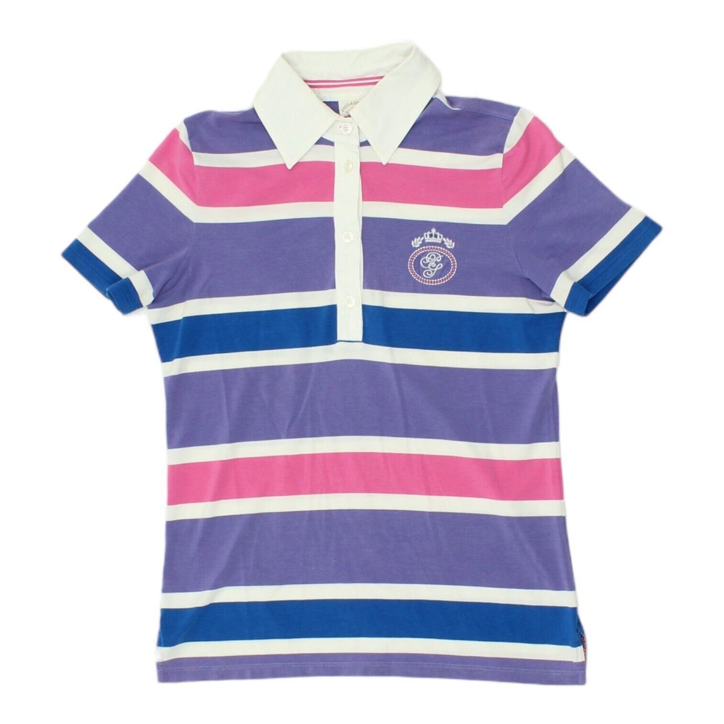 Paul Shark Womens Purple Pink Striped Polo Shirt Vintage High End Designer Graphic Tee – Feel-Good Design · Must-Have Style