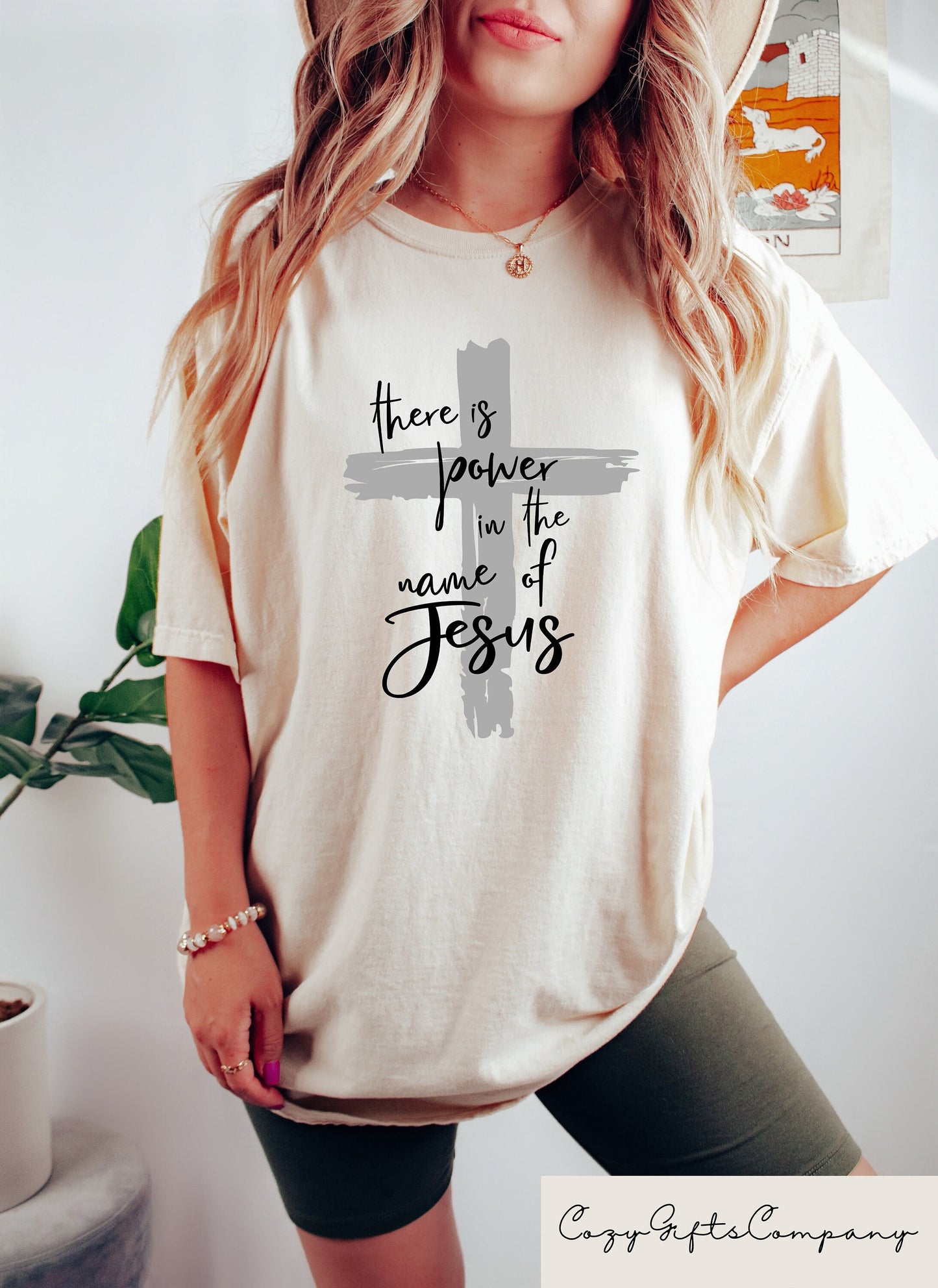 Faith Shirt There is Power in The Name of Jesus Shirt Faith Cross Shirt Christian Gifts Faith Cross Vertical Cross Jesus Sweatshirt Sweatshirt – Aesthetic Look · Perfect For Daily Wear