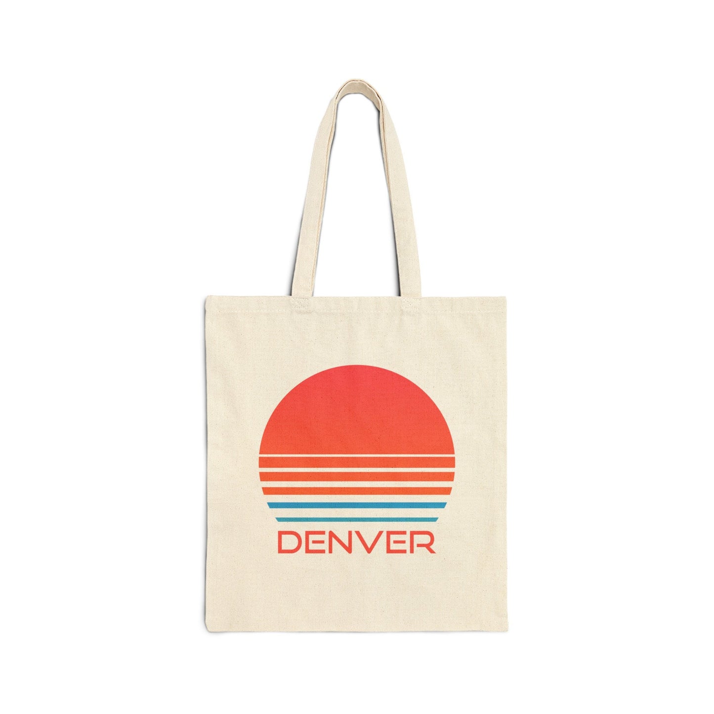 Denver Colorado Retro 80s Cotton Canvas Denver Tote Bag Personalization Available Tote Bag – Bold Style · Perfect For Daily Wear