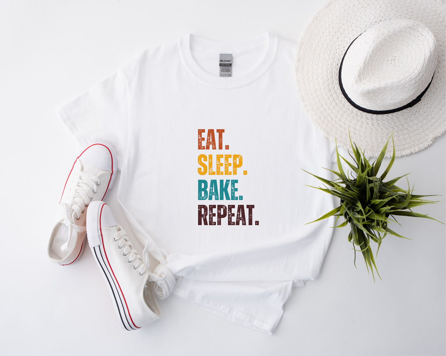 Eat Sleep Bake Repeat Baking T Shirt for Baking Lovers Baking Enthusiast Shirt Cupcake Lover Tee Sweet Tooth Shirt Graphic Tee – Everyday Comfort · Great Gift For Fans