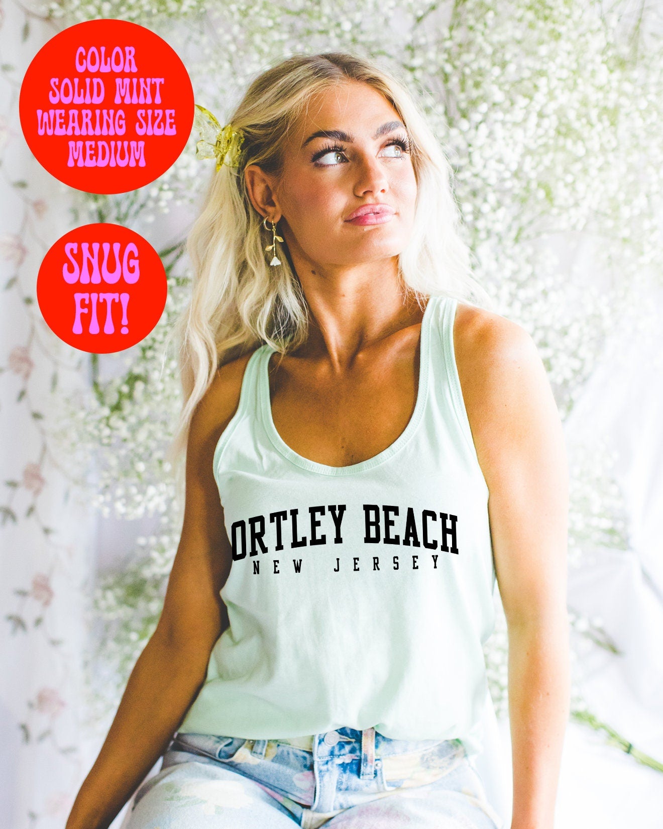 Ortley Beach New Jersey Tank Top Gifts Racerback Shirt Sleeveless Women39s Tank Top – Premium Graphic · Top Pick For Any Outfit