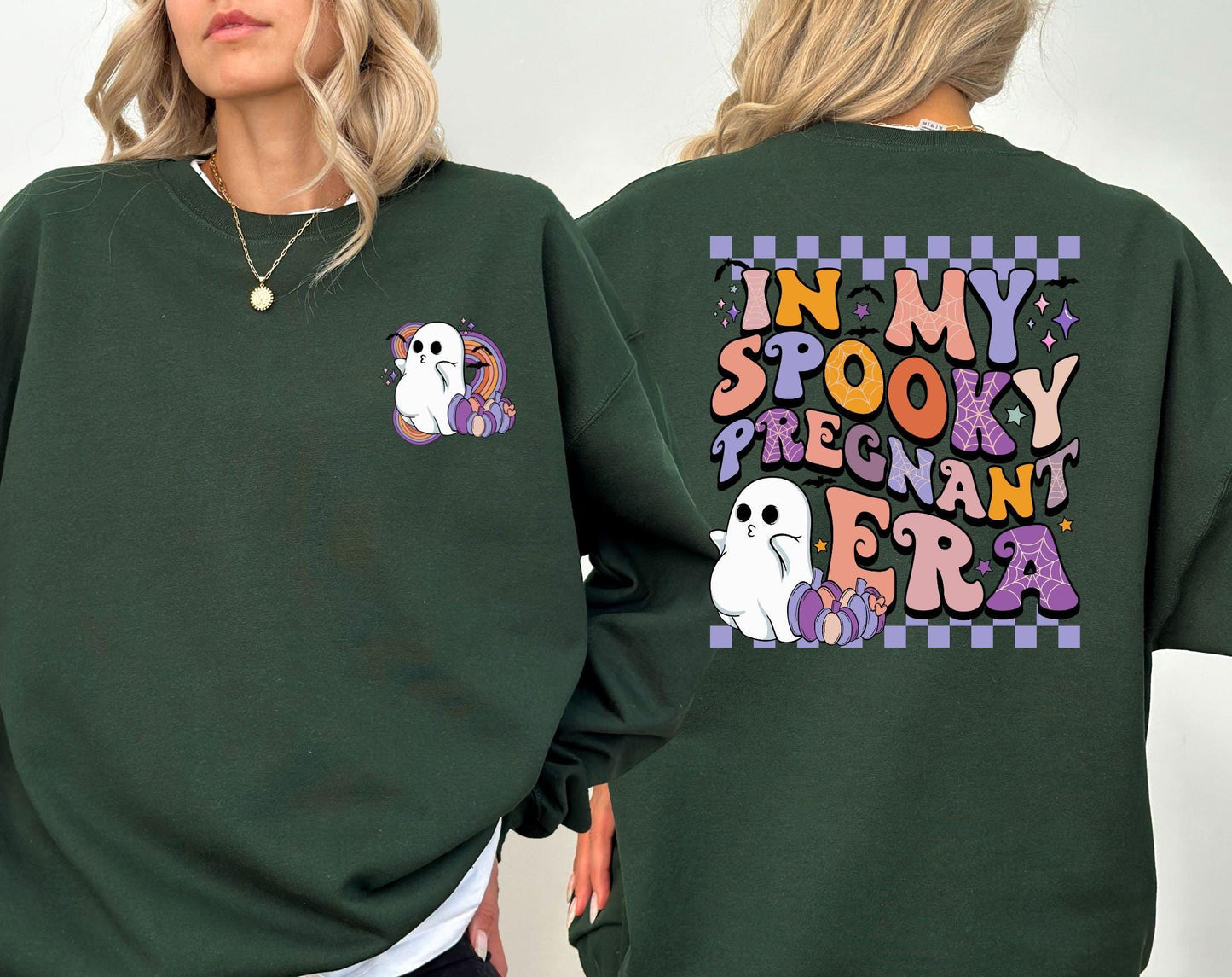 In My Spooky Pregnant Era Sweatshirt In My Pregnant Era Shirt Halloween Shirt Spooky Mom Tee Spooky Season Shirt Ghost Shirt Mom Gift Sweatshirt – Bold Style · High-Quality Print