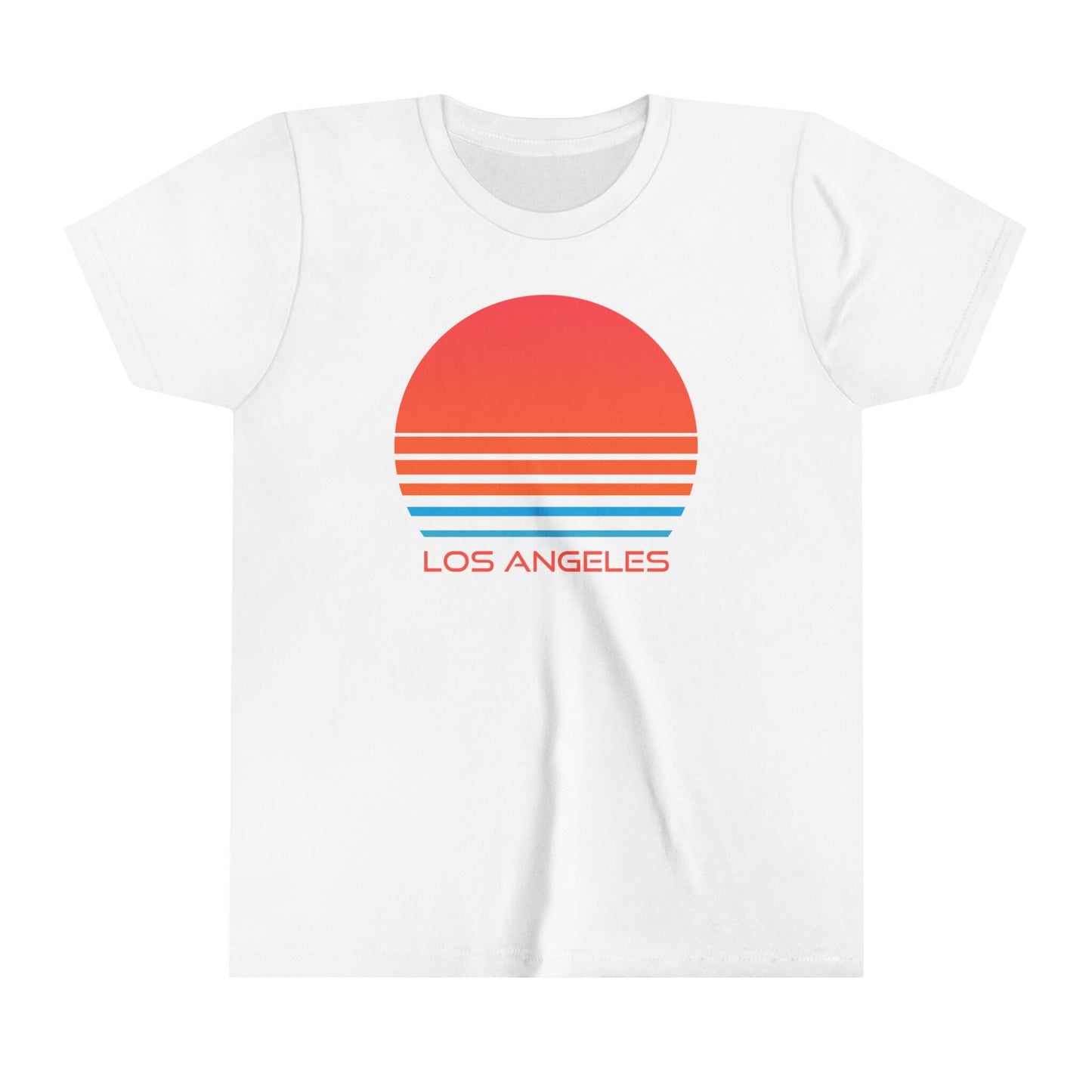 Los Angeles California Youth Shirt Retro 80s Los Angeles Kid39s TShirt Personalization Available Graphic Tee – Easygoing Wear · High-Quality Print