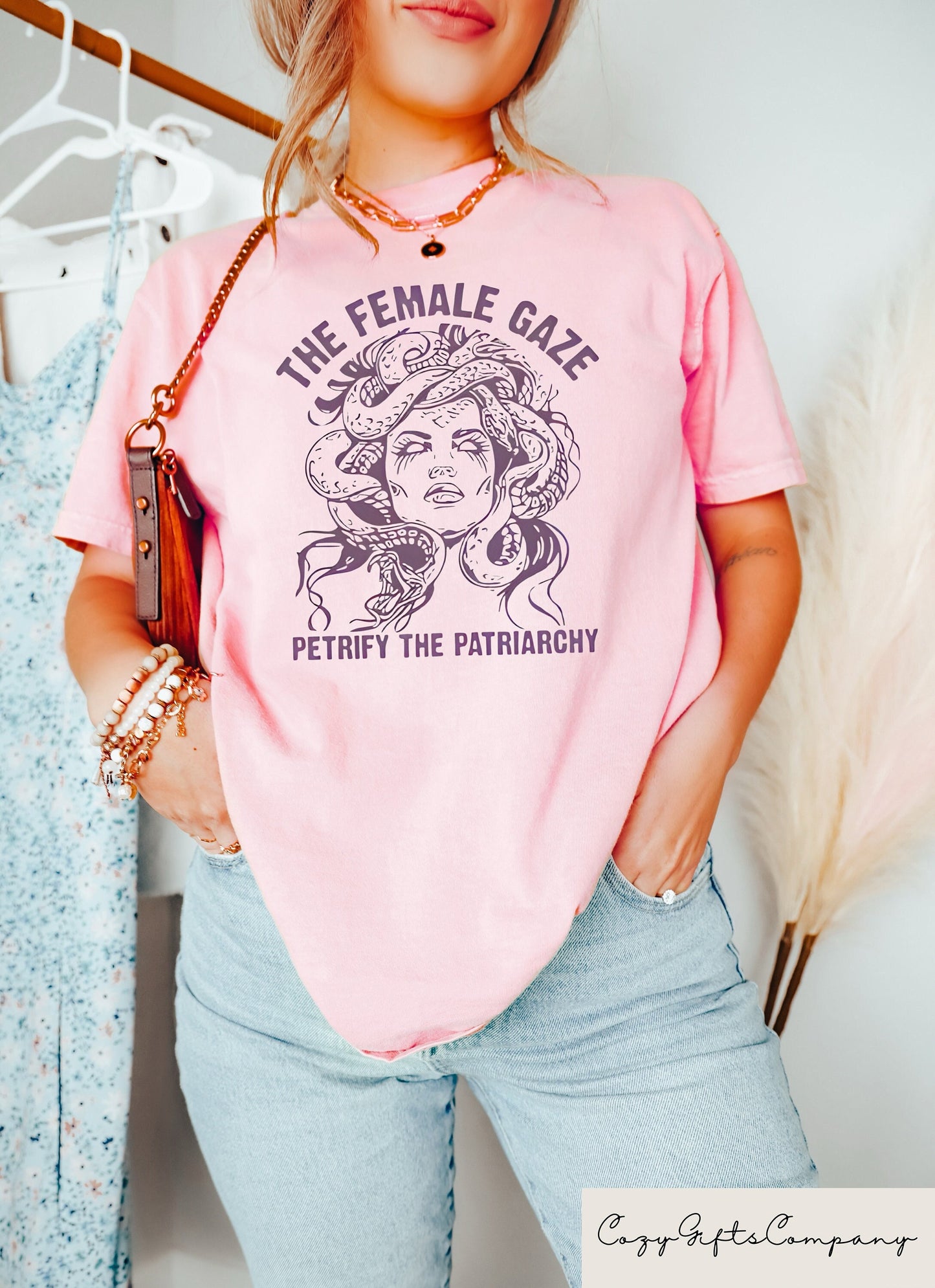 The Female Gaze Shirt Feminist Sweatshirt Pro Roe Crewneck Activist T Shirt Womens Rights T Shirt Human Rights Tee Petrify Patriarchy Sweatshirt – Easygoing Wear · Trending Graphic Apparel