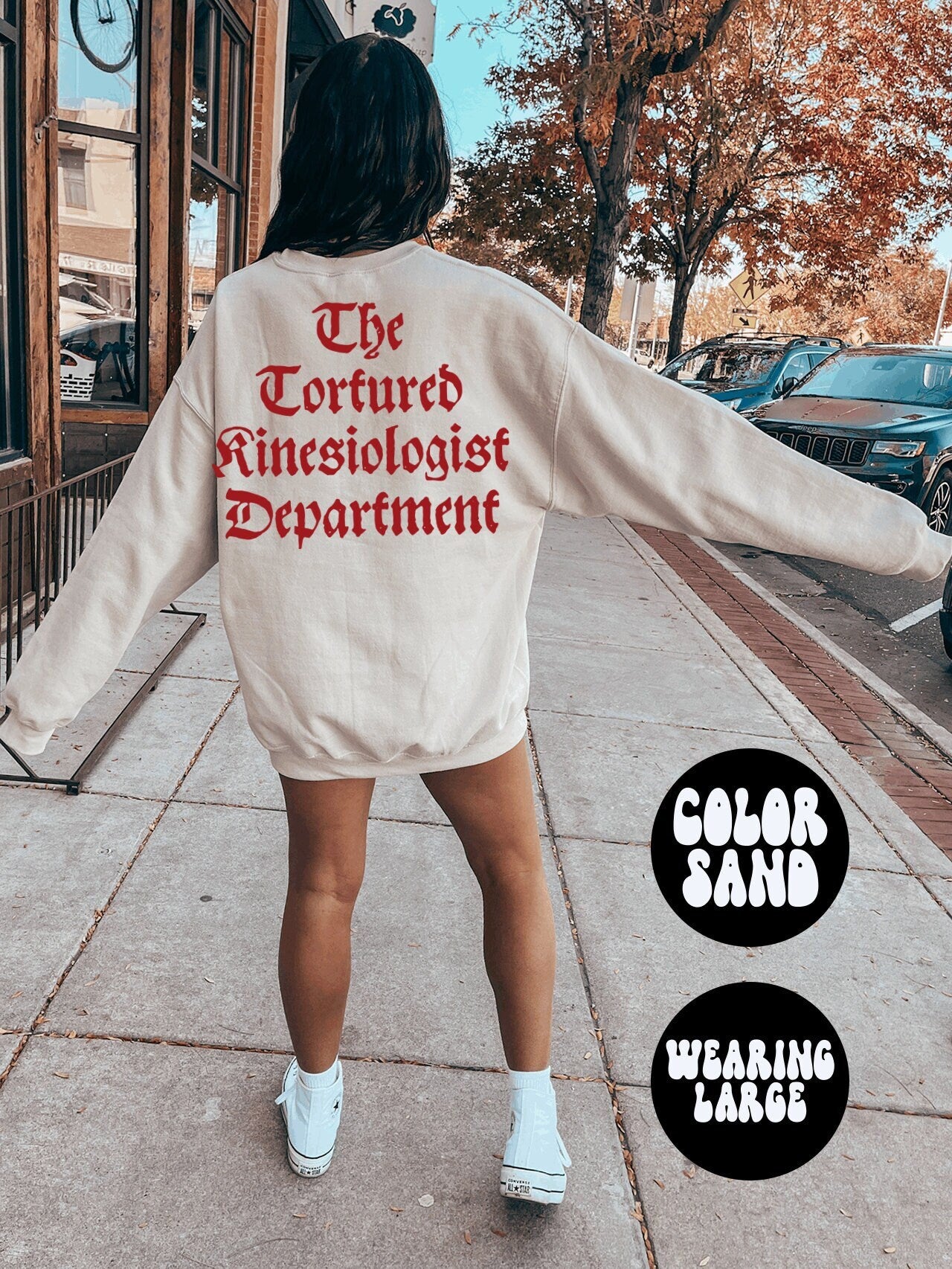 Kinesiologist Kinesiology Grad Graduation BACK PRINT Sweatshirt Gifts Crewneck Funny Sweater Shirt Jumper Men Women Him Her Sweatshirt – Aesthetic Look · Perfect For Daily Wear