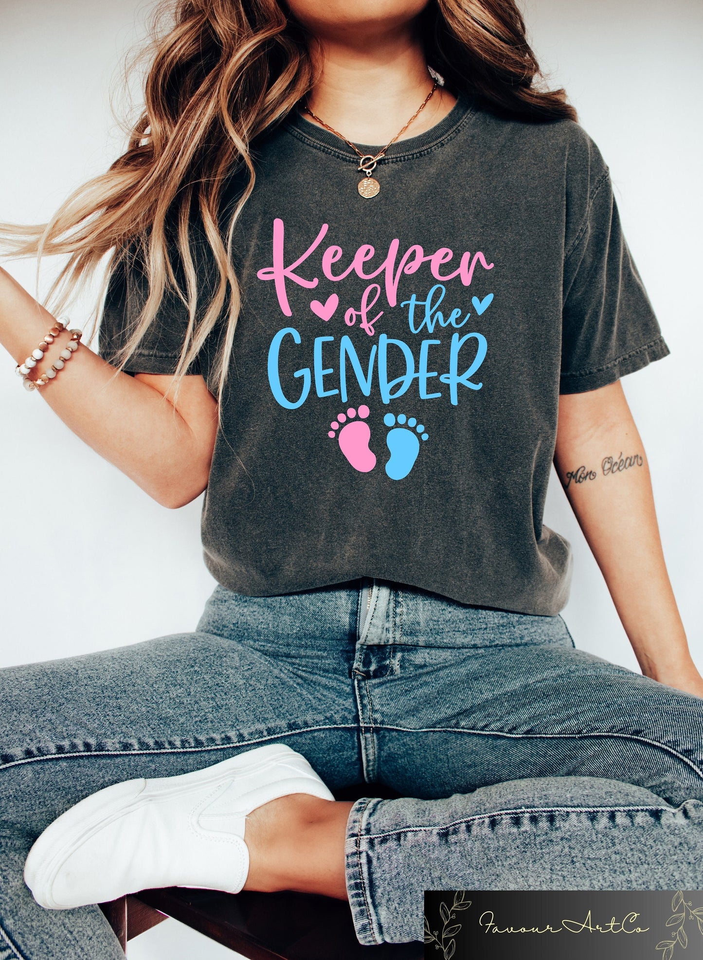 Keeper Of The Gender Shirt Team Boy Team Girl Baby Announcement HoodieGender Reveal Party Sweatshirt Baby Shower Pregnancy Announcement Hoodie – Everyday Comfort · High-Quality Print