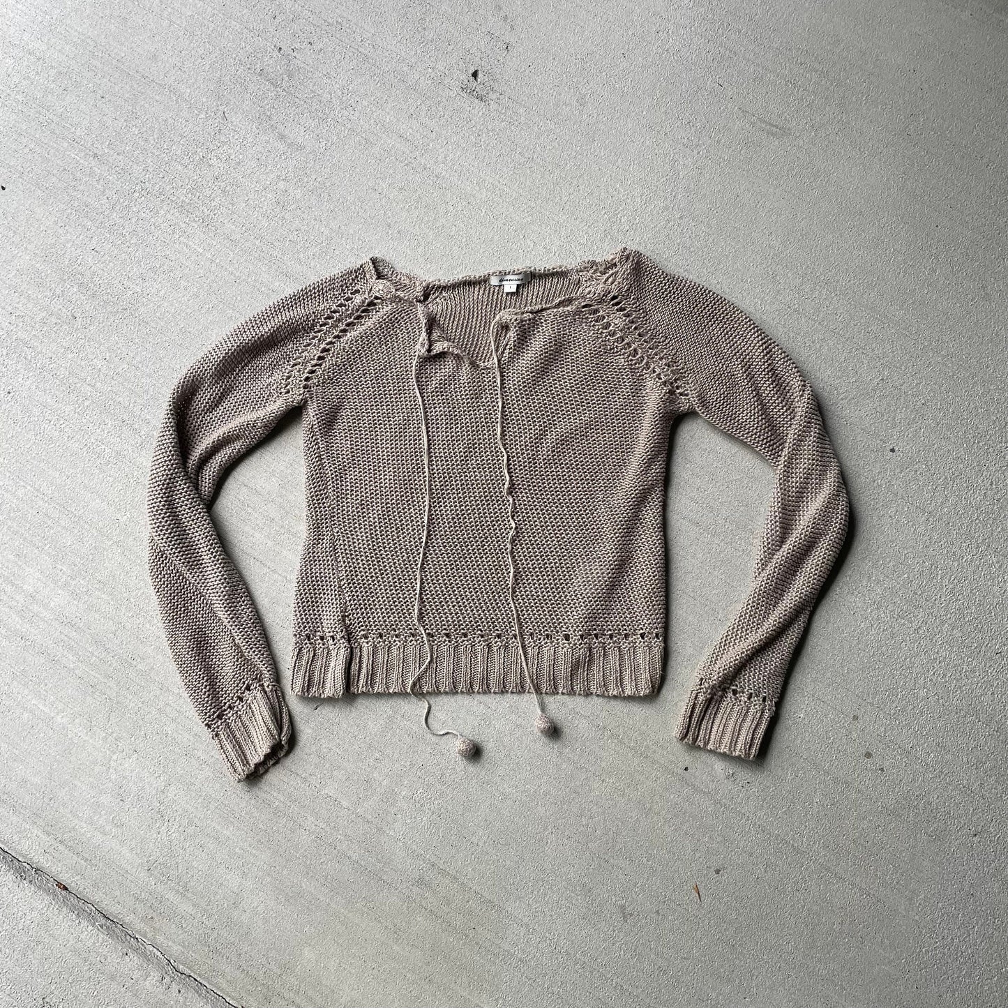 Y2K 00s linen open weave fairy sweater Graphic Tee – Easygoing Wear · Must-Have Style