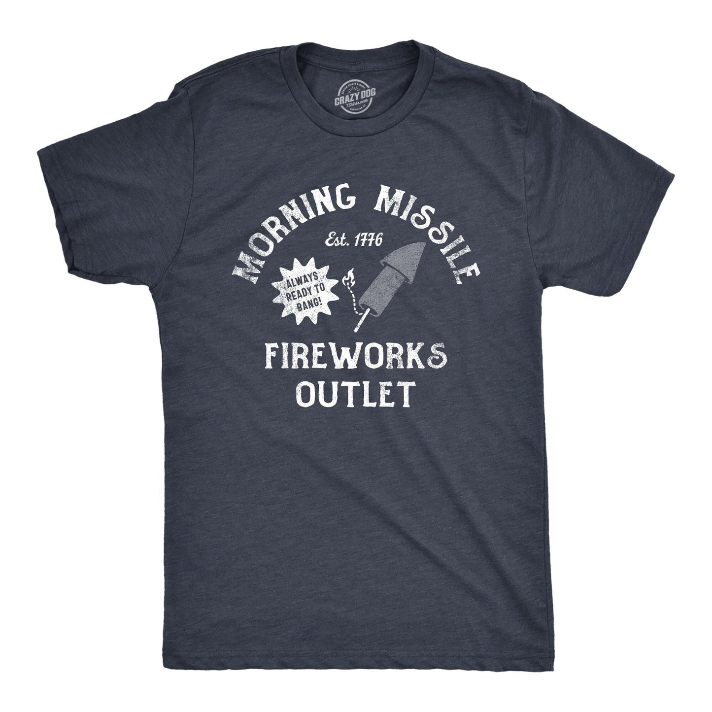 Independence Day Shirt 4th of July Shirt USA Shirts America Shirts Fireworks Shirts Innuendo Shirts Morning Missile Fireworks Outlet Graphic Tee – Easygoing Wear · Trending Graphic Apparel