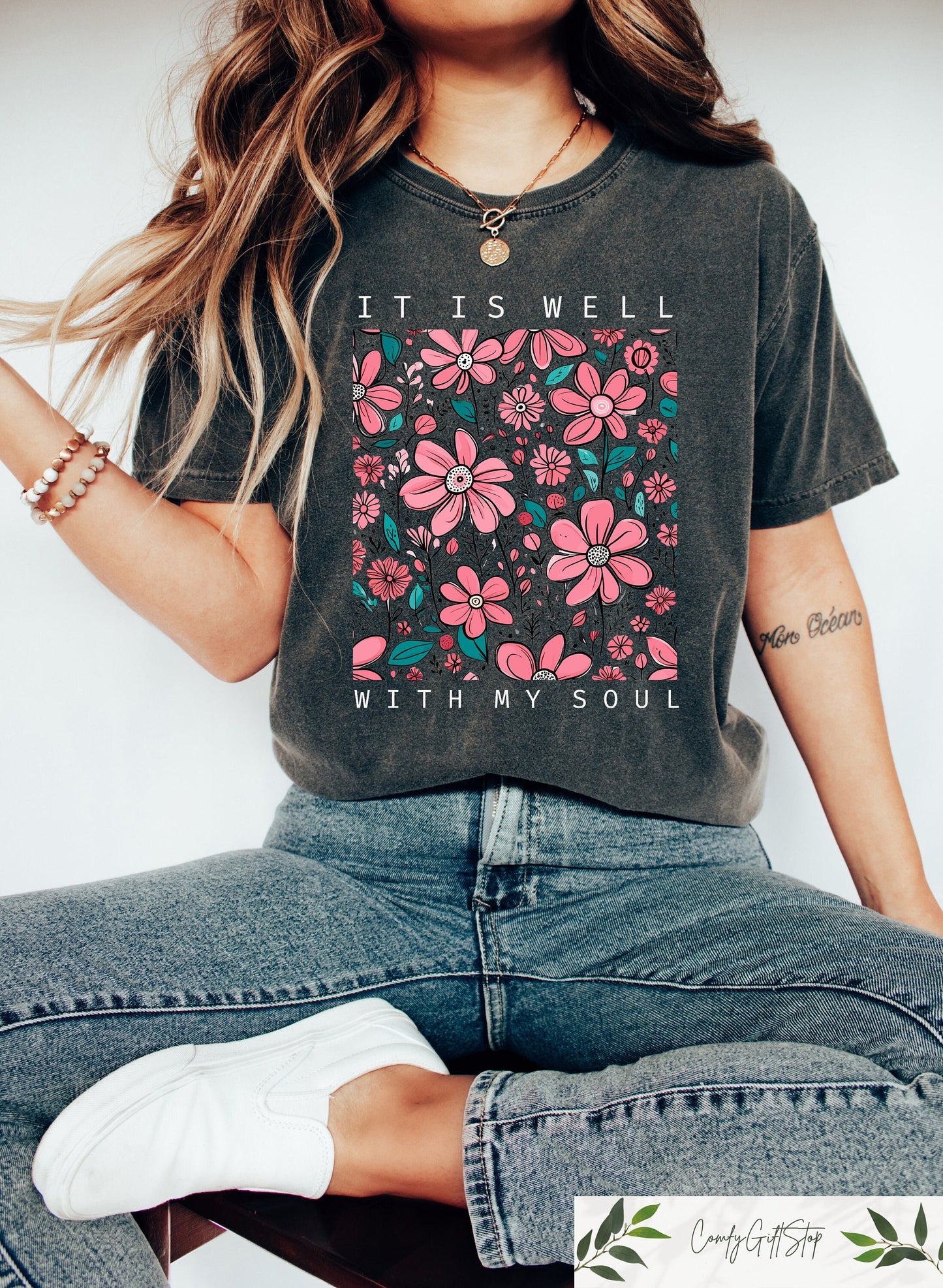 Retro It Is Well With My Soul Shirt Comfort Religious Shirt Aesthetic Christian Shirt Jesus Apparel Bible Verse Shirt Faith Shirt Graphic Tee – Warm & Stylish · Must-Have Style