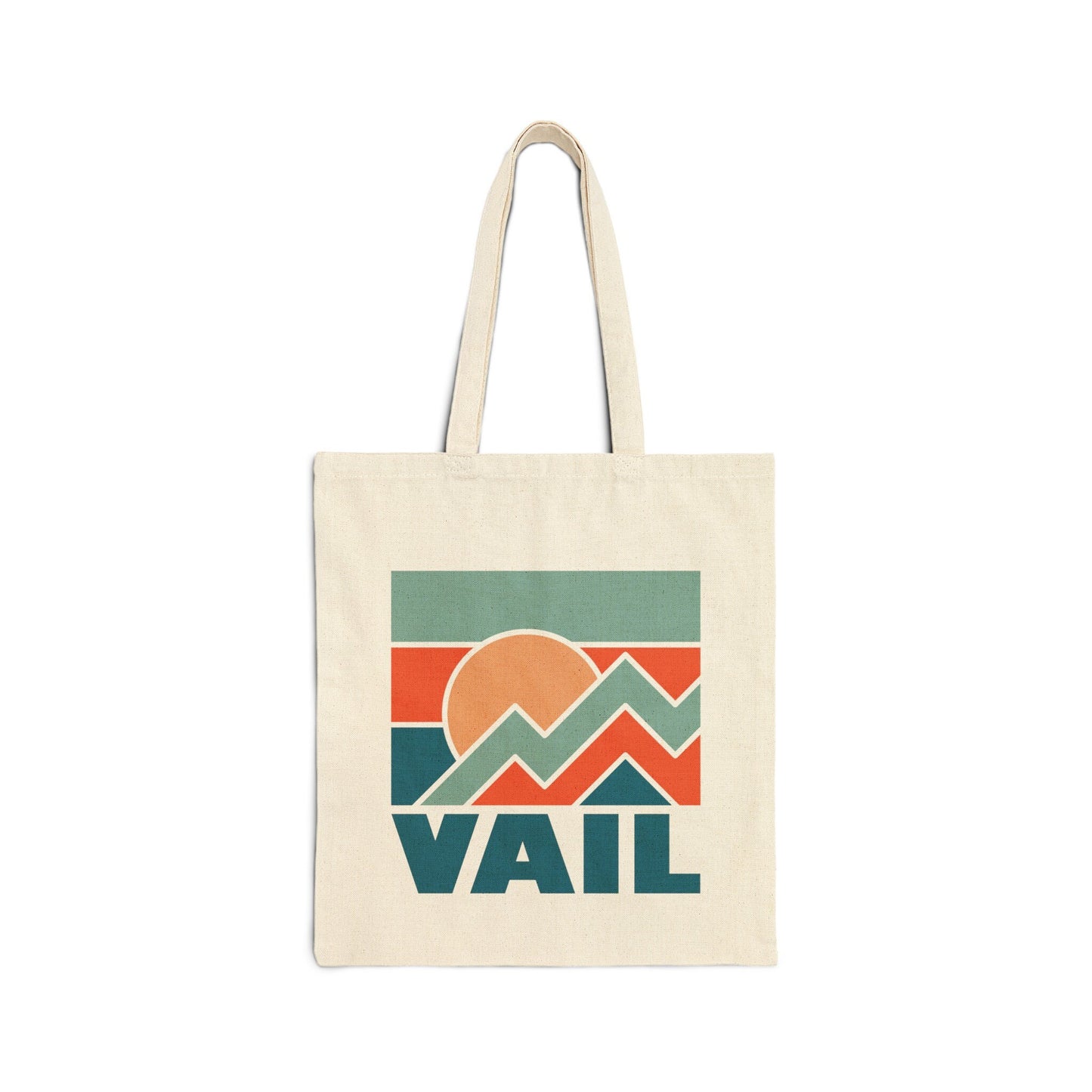 Vail Colorado Cotton Canvas Vail Tote Bag Personalization Available Tote Bag – Everyday Comfort · High-Quality Print
