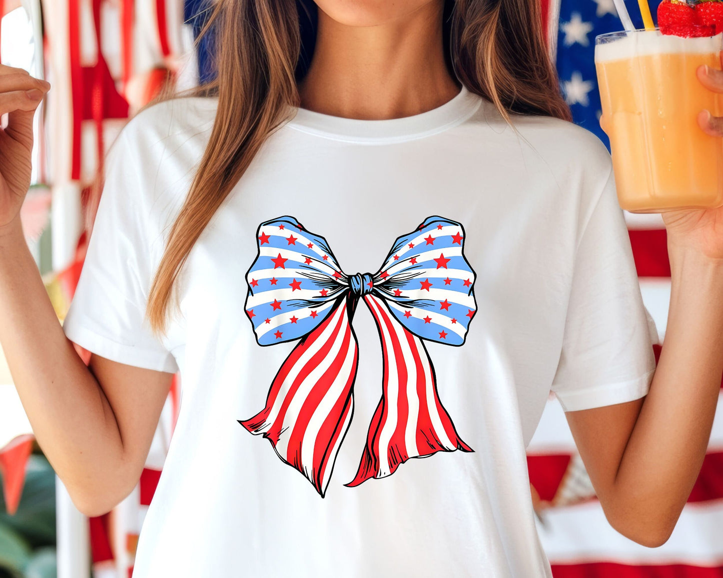 4th Of July Shirt Fourth Of July Women39s Shirt USA Flag Shirt Memorial Day Shirt 4th Of July Shirt Coquette Womens Tee Graphic Tee – Feel-Good Design · Trending Graphic Apparel