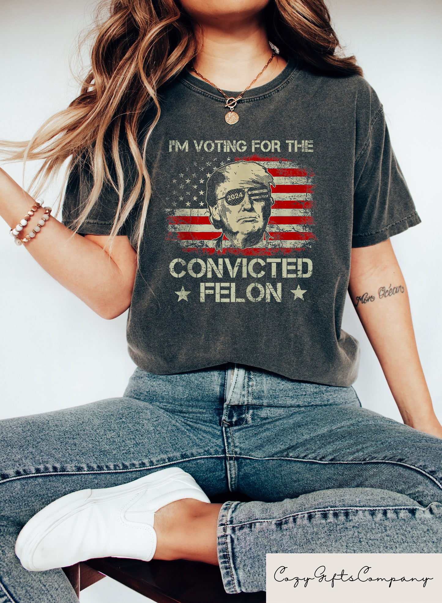 Trump I39m Voting For The Convicted Felon 2024 Shirt Funny Political Shirt Election Tee Republican Shirt President Trump Lover Tee Graphic Tee – Easygoing Wear · Trending Graphic Apparel
