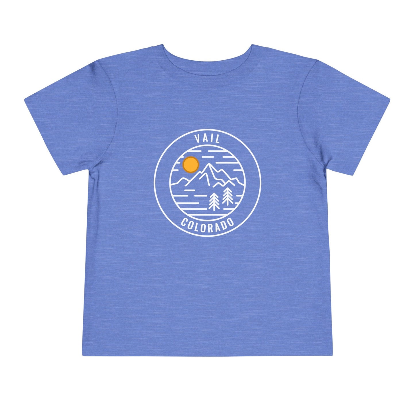 Vail Colorado Toddler TShirt Retro Mountain Toddler Vail Shirt Personalization Available Graphic Tee – Fan Favorite · Perfect For Daily Wear